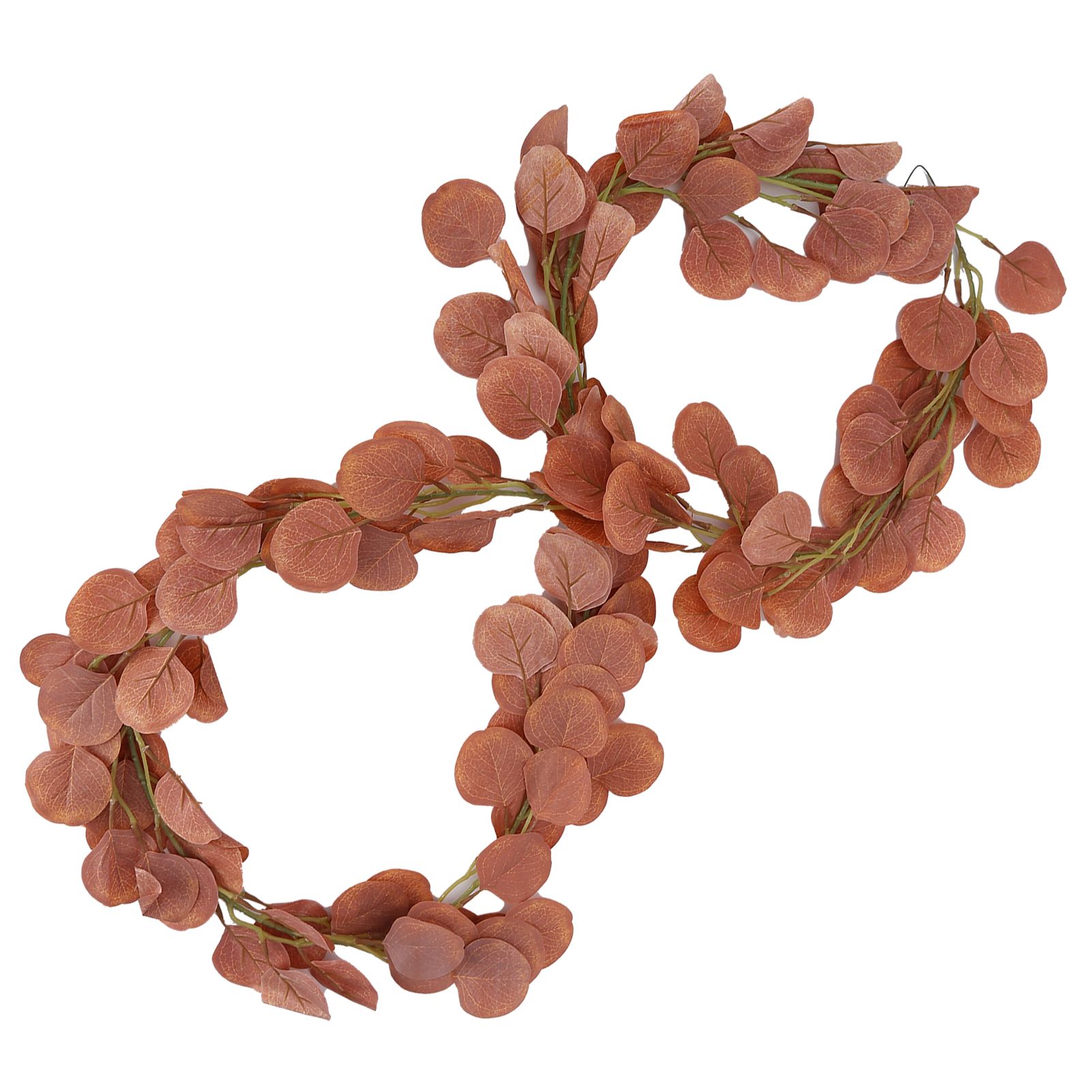 Fake Leaves Fabric Simulated Exquisite Greenery Eucalyptus Garland for Home view 5