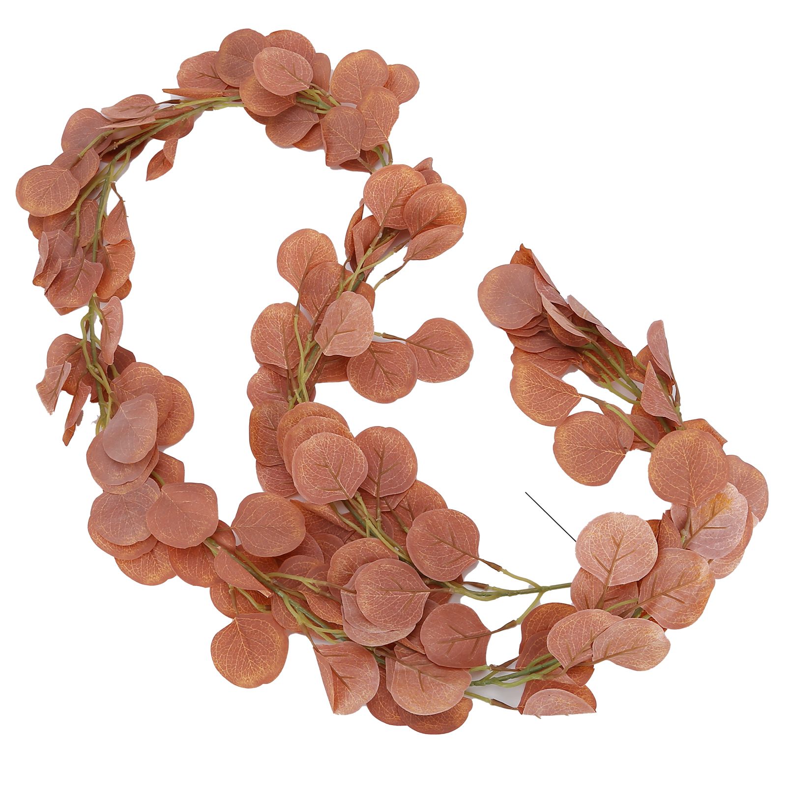 Fake Leaves Fabric Simulated Exquisite Greenery Eucalyptus Garland for Home view 7