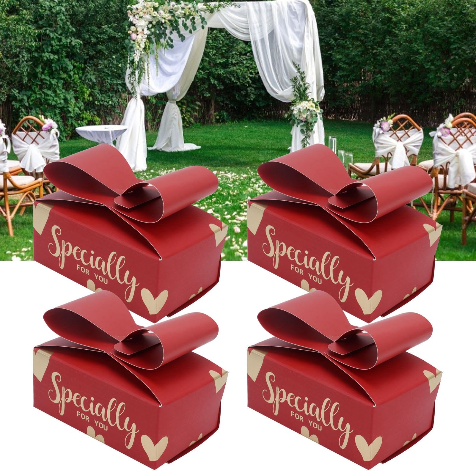 50Pcs Wedding Gift Box Chinese Style Exquisite Durable Thick Wedding Candy Box view 12