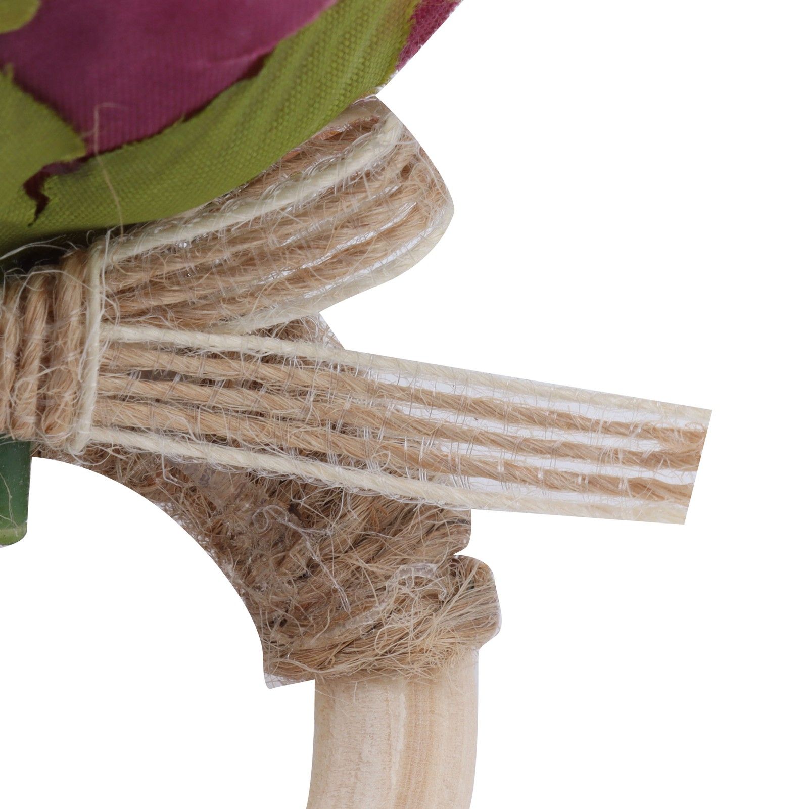 2Pcs Novelty Wooden Napkin Buckle Artificial Floral Napkin Ring for Festival view 14