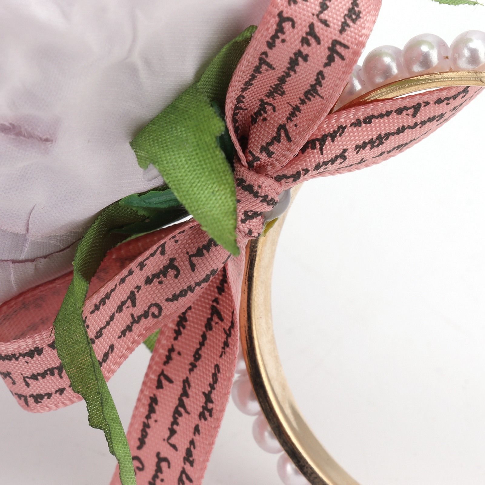 2Pcs Iron Napkin Buckle Simulation Flower Artificial Pearl Napkin Ring for view 13