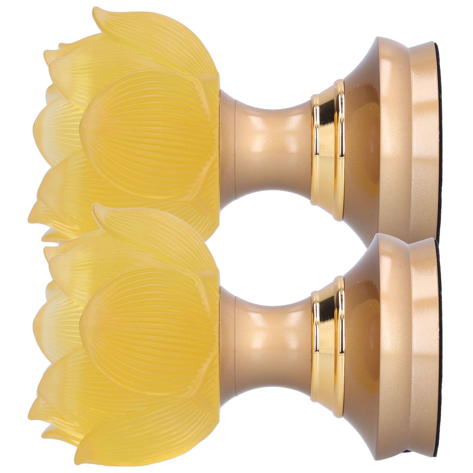 2 Set LED Buddhist Light Yellow Buddha Lamp Adjustable Buddhist Flower Light view 4