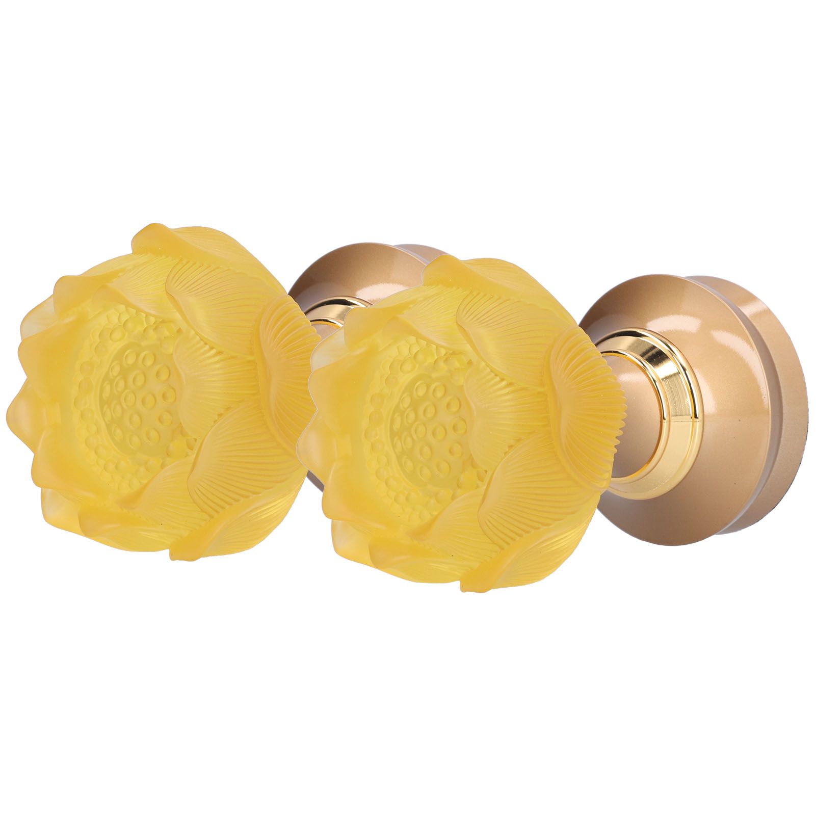 2 Set LED Buddhist Light Yellow Buddha Lamp Adjustable Buddhist Flower Light view 8