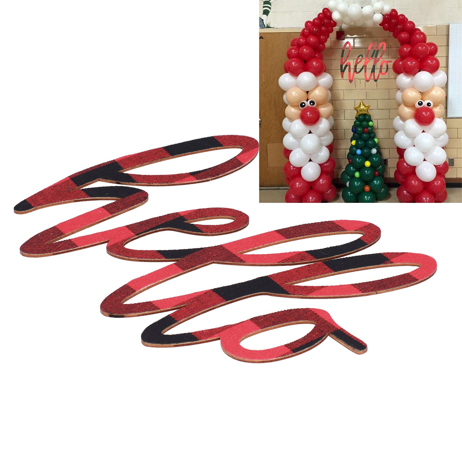Christmas Wall Decor Home English Letter Wall Ornament Wooden Wall Decoration view 12