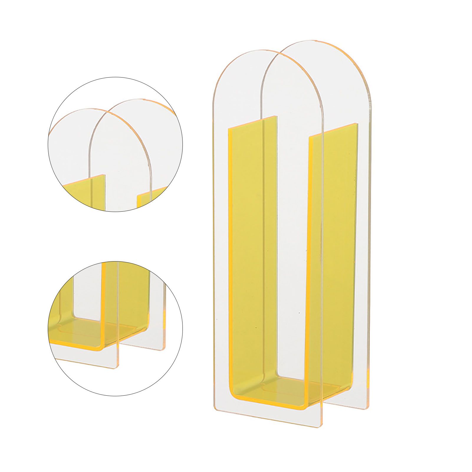 Modern Acrylic Clear Vase Colorful Acrylic Flower Vase for Wedding Party Home view 6