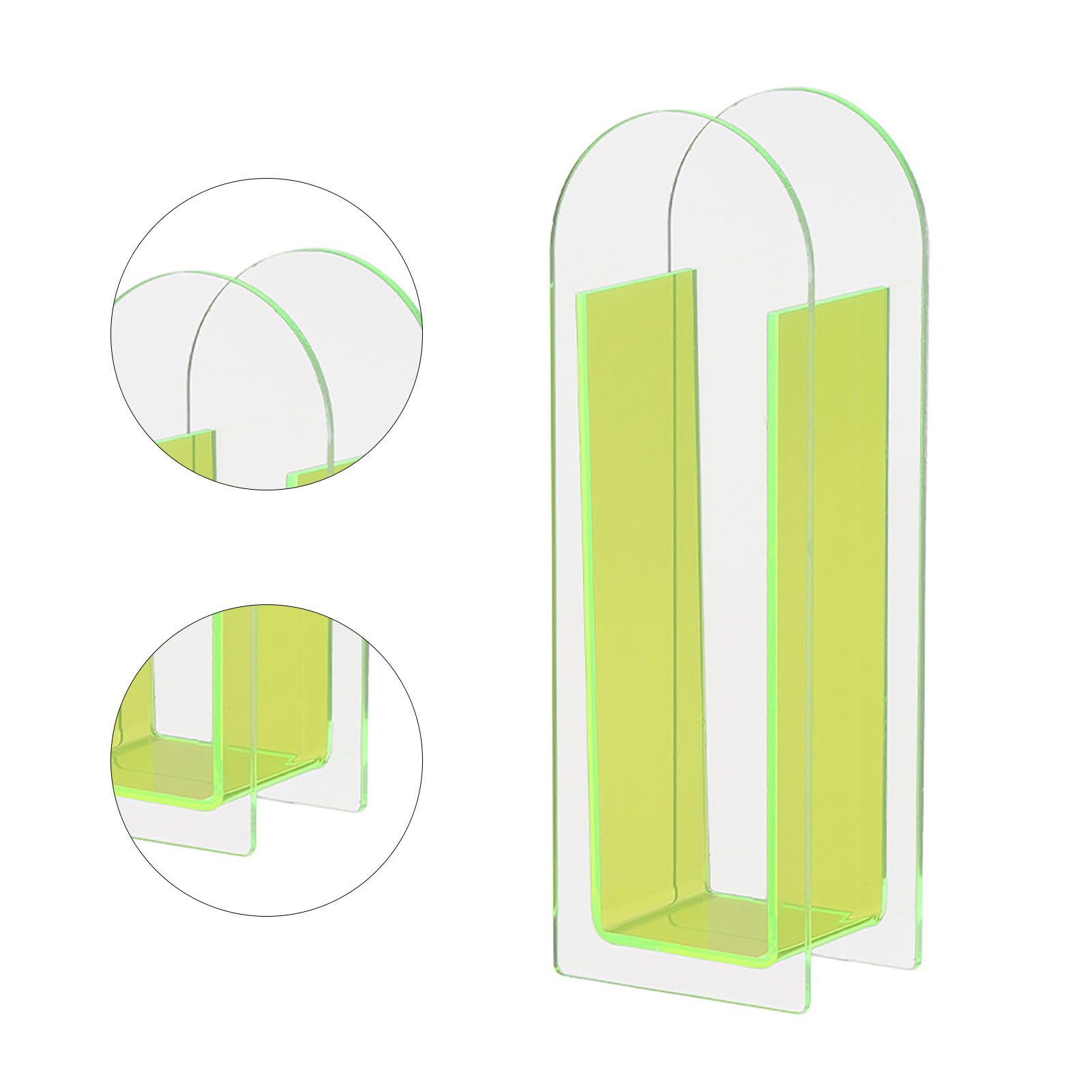 Modern Acrylic Clear Vase Colorful Acrylic Flower Vase for Wedding Party Home view 6