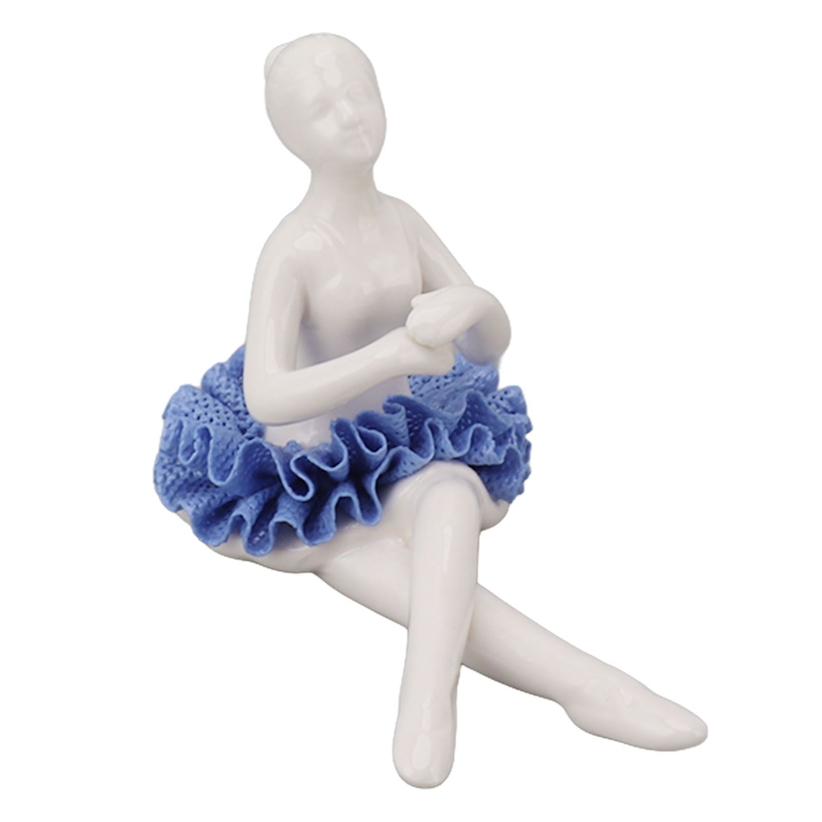 Ballerina Statue Beautiful Relaxed Mood Delicate Ceramic Ballet Dancer view 2