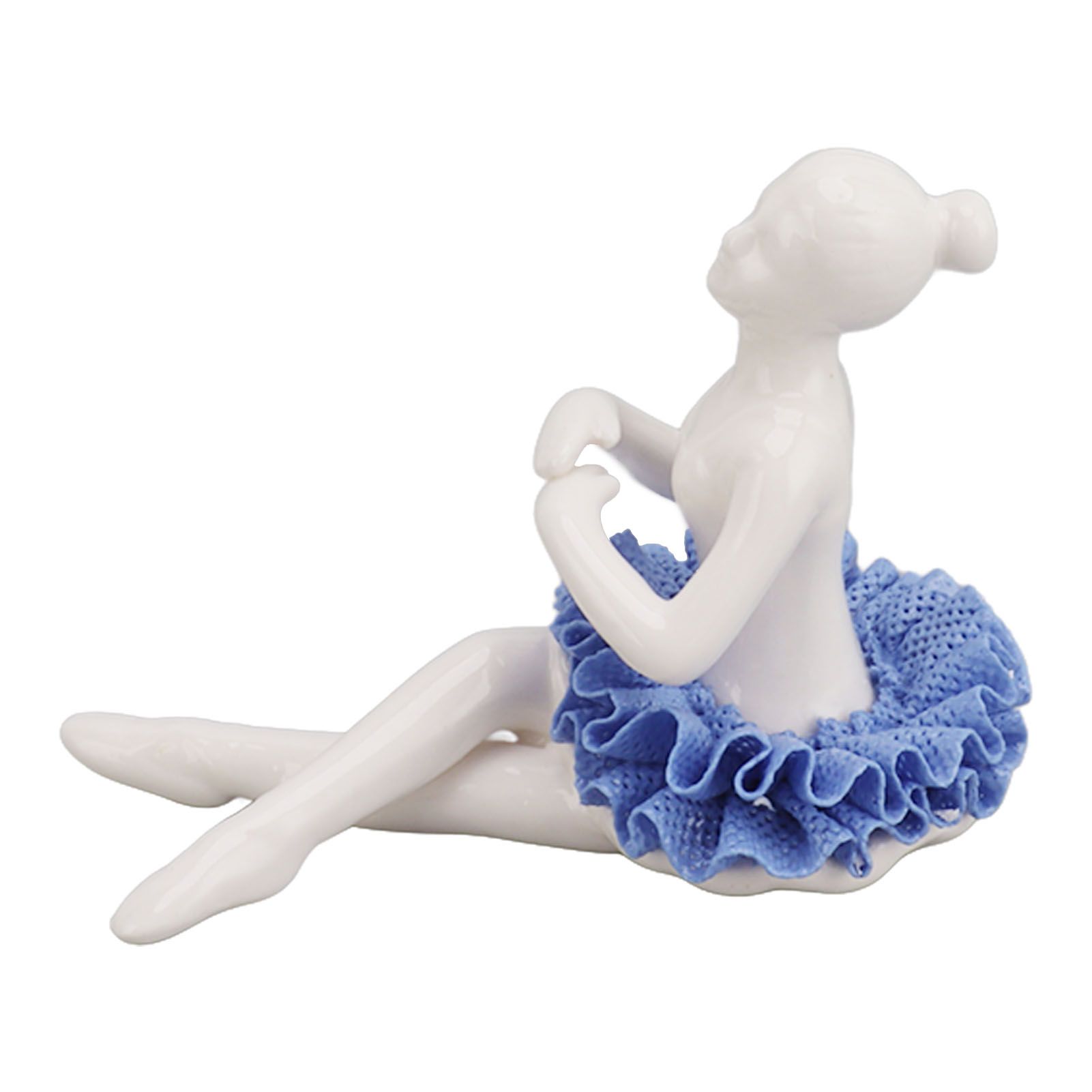 Ballerina Statue Beautiful Relaxed Mood Delicate Ceramic Ballet Dancer view 5