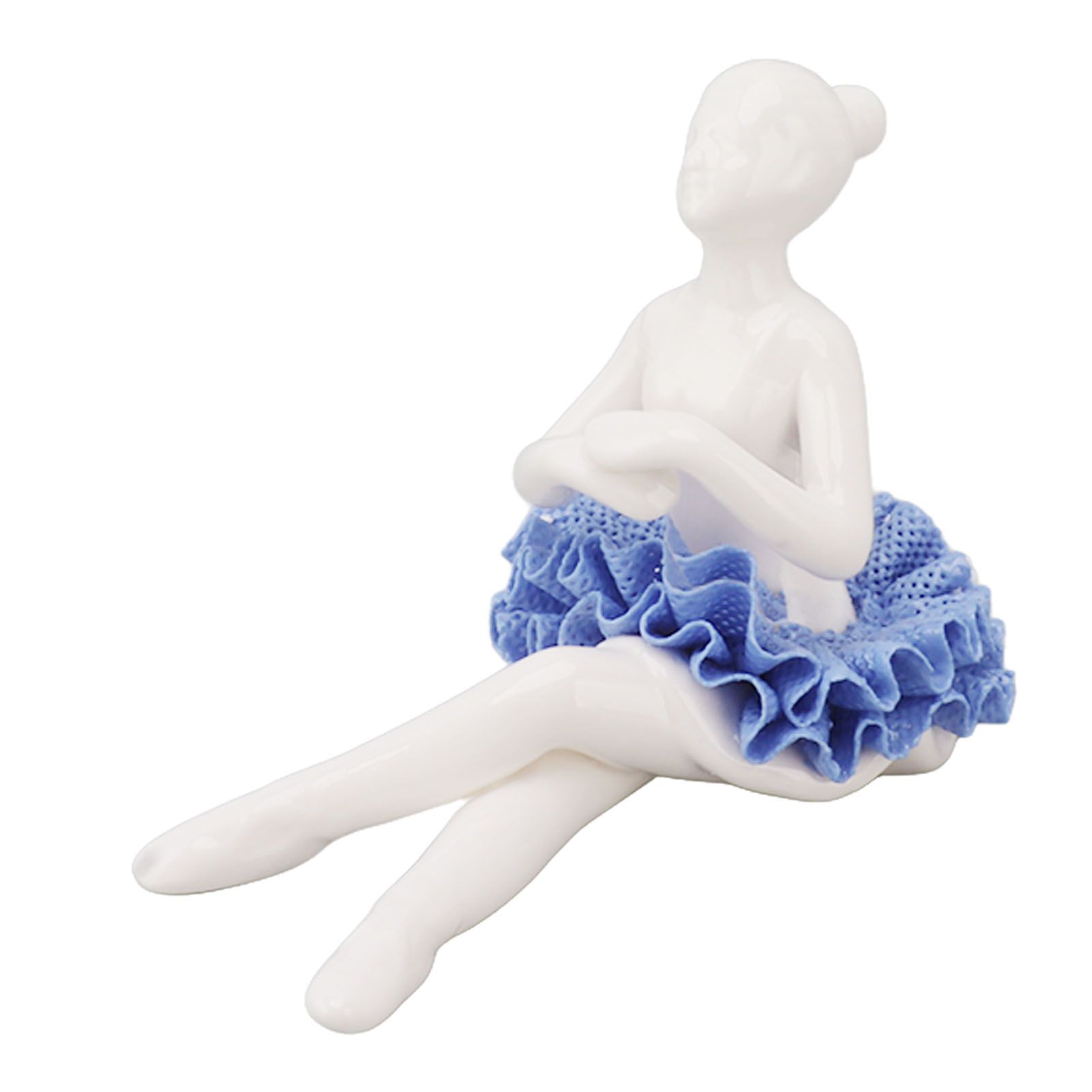 Ballerina Statue Beautiful Relaxed Mood Delicate Ceramic Ballet Dancer view 6