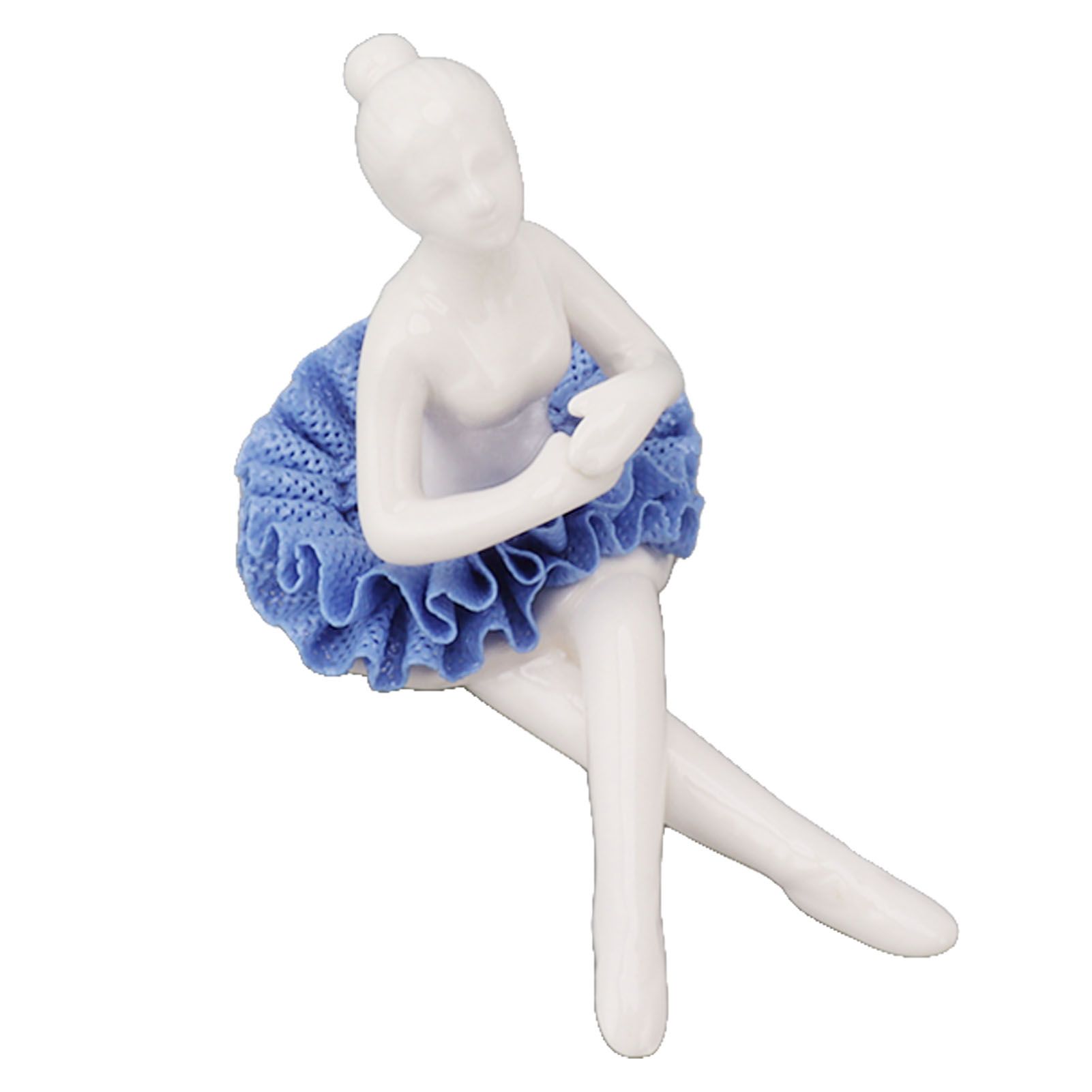 Ballerina Statue Beautiful Relaxed Mood Delicate Ceramic Ballet Dancer view 7
