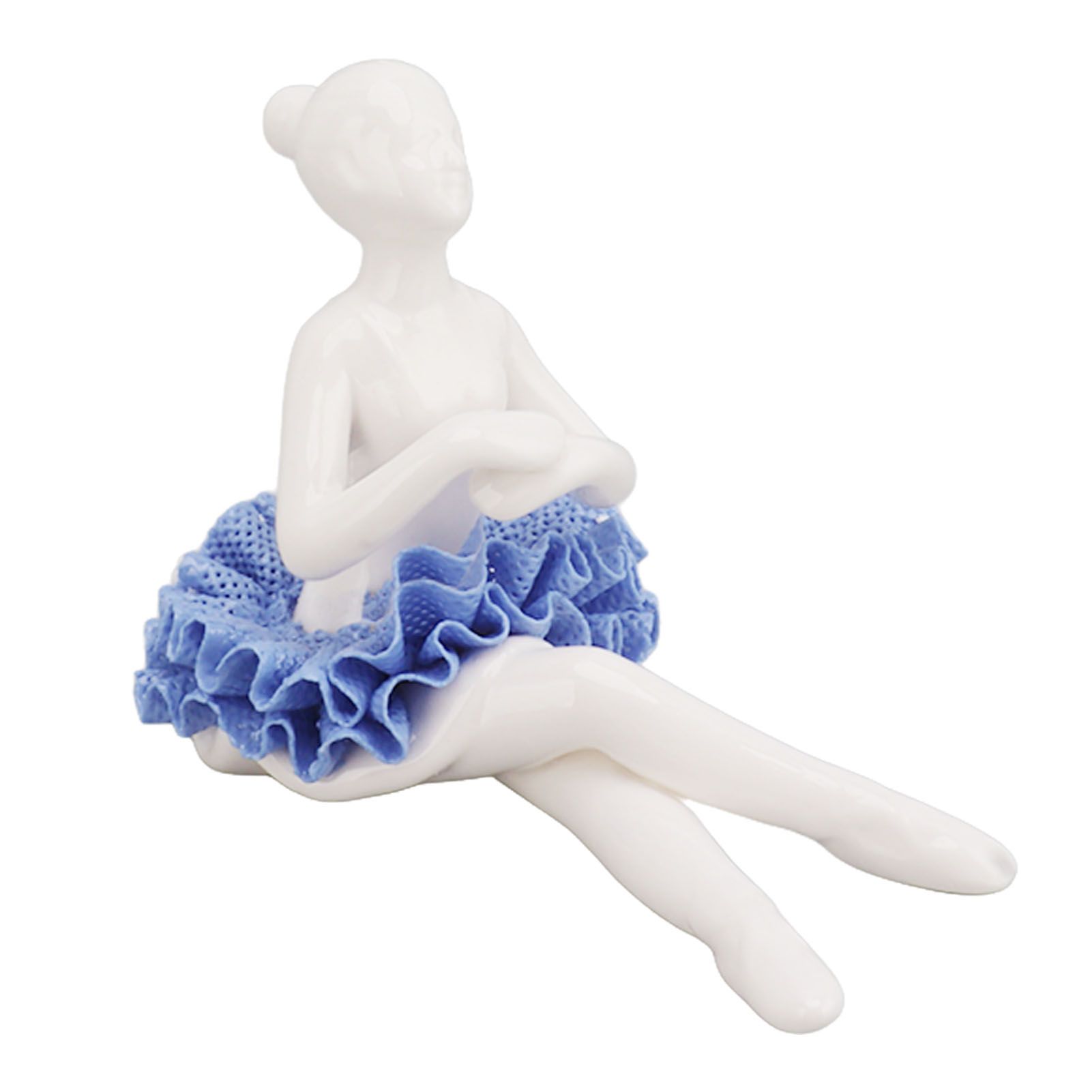 Ballerina Statue Beautiful Relaxed Mood Delicate Ceramic Ballet Dancer view 8
