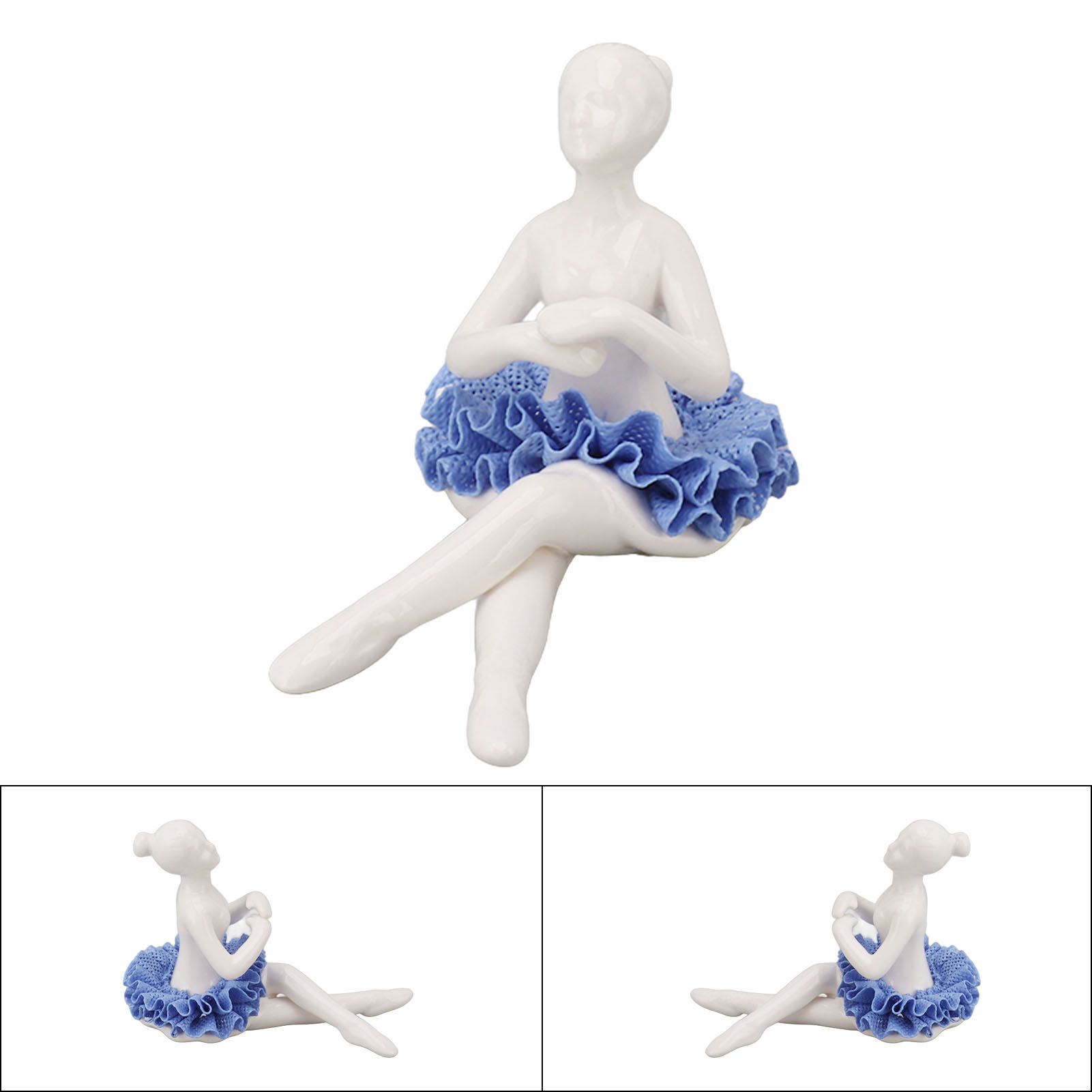 Ballerina Statue Beautiful Relaxed Mood Delicate Ceramic Ballet Dancer view 9