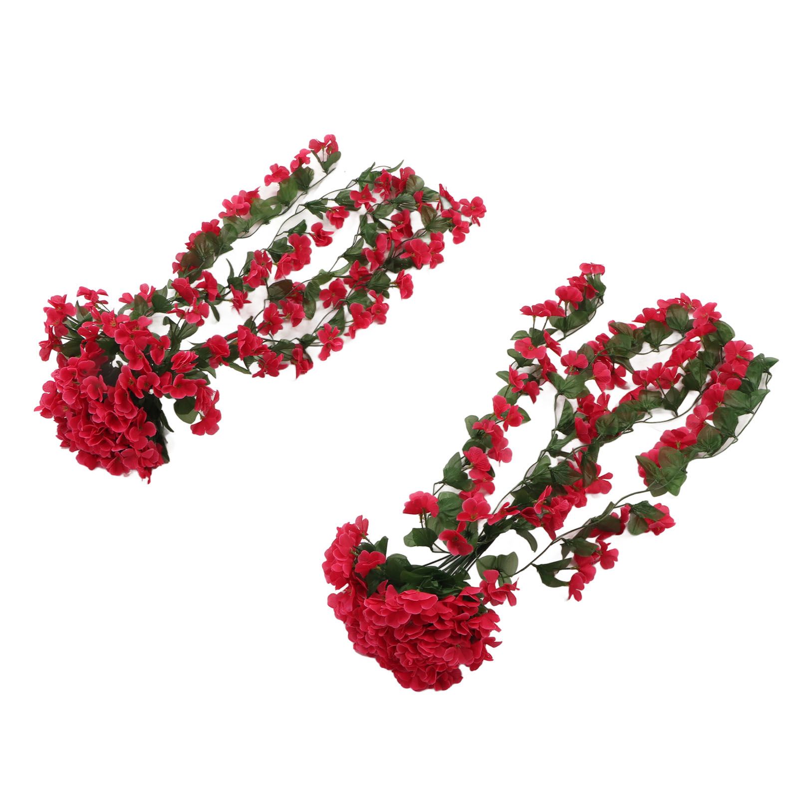 2PCS Artificial Violet Hanging Flowers Simulation Plastic Fake Plants for view 2