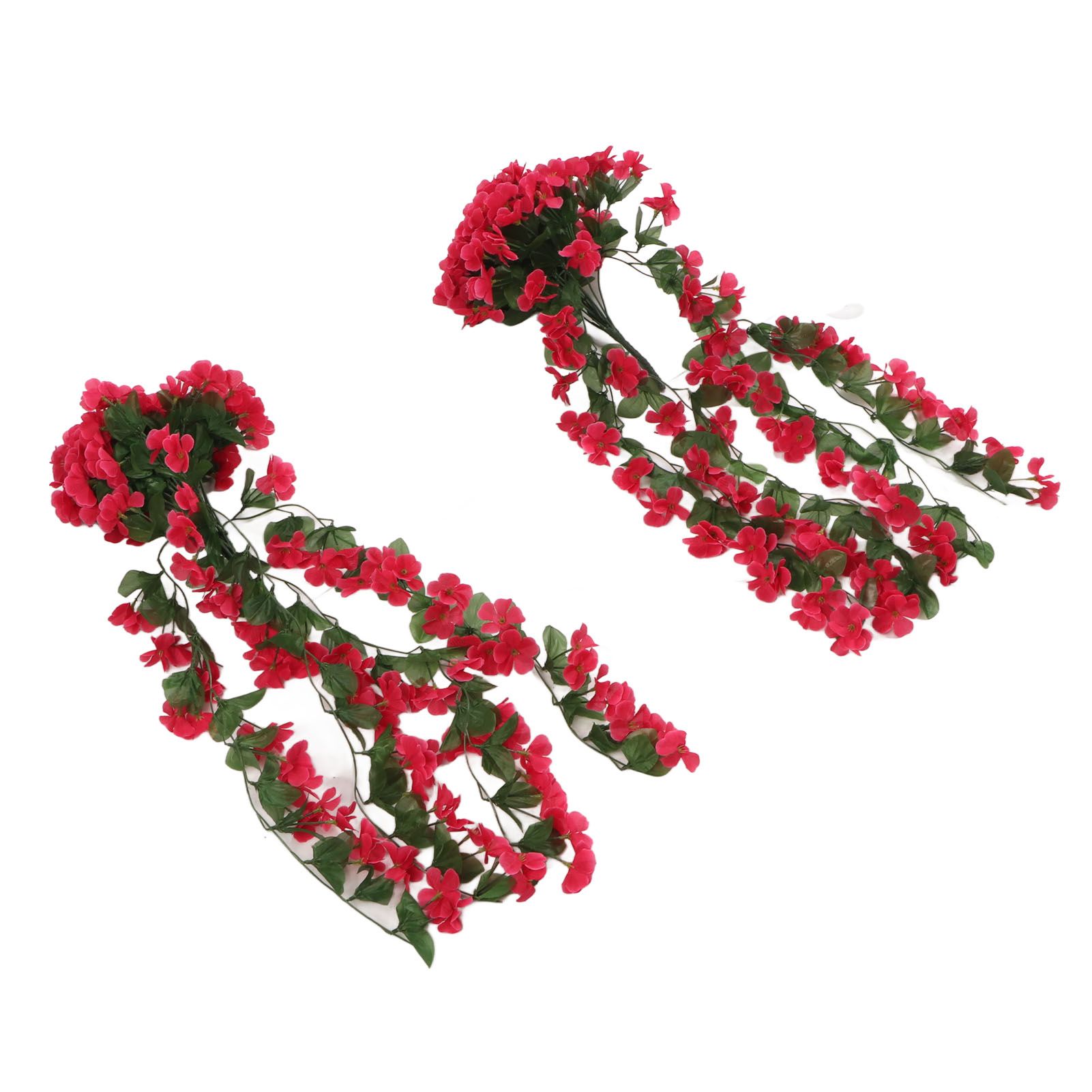 2PCS Artificial Violet Hanging Flowers Simulation Plastic Fake Plants for view 3