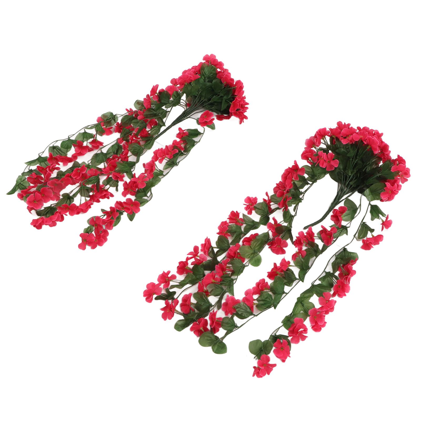 2PCS Artificial Violet Hanging Flowers Simulation Plastic Fake Plants for view 4