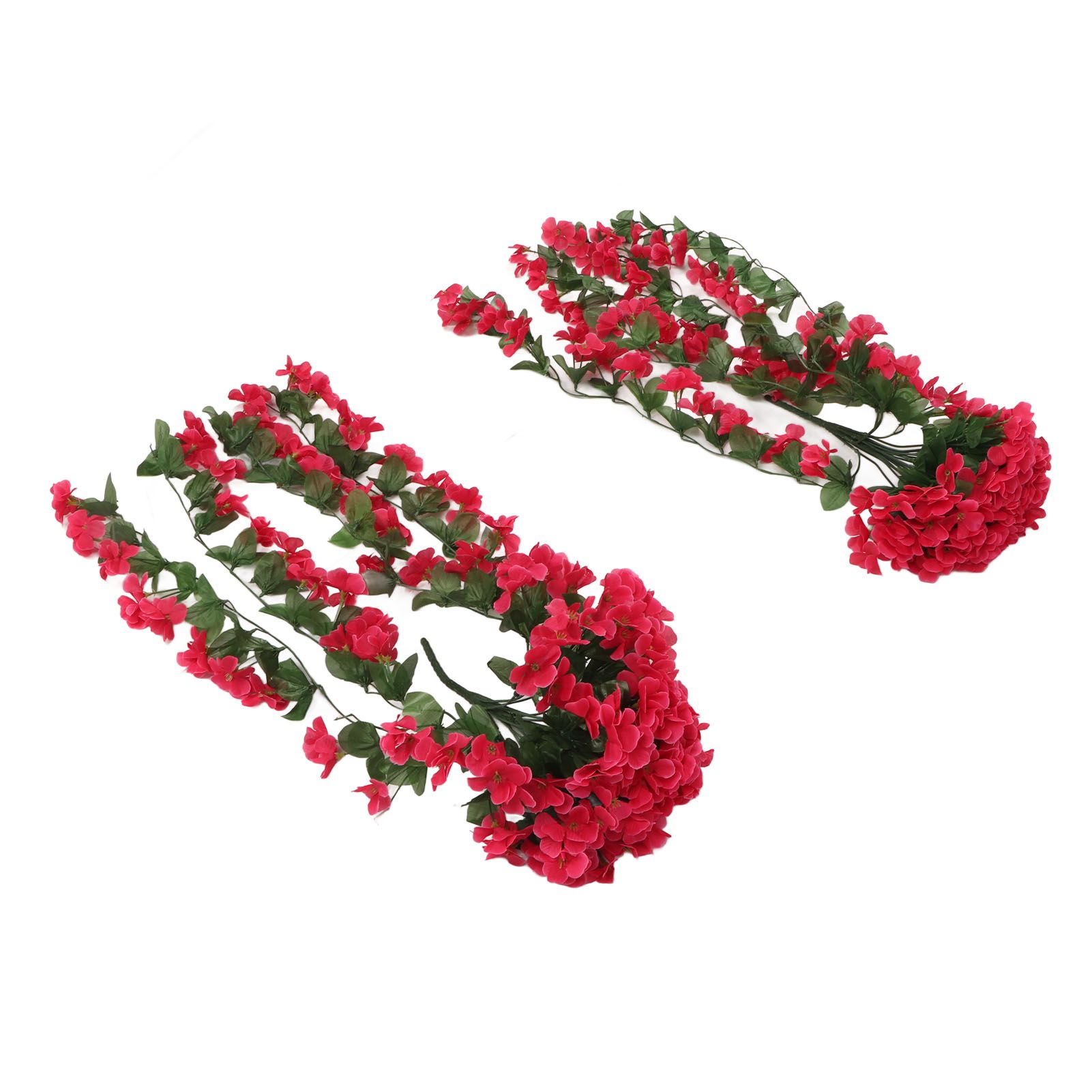 2PCS Artificial Violet Hanging Flowers Simulation Plastic Fake Plants for view 5