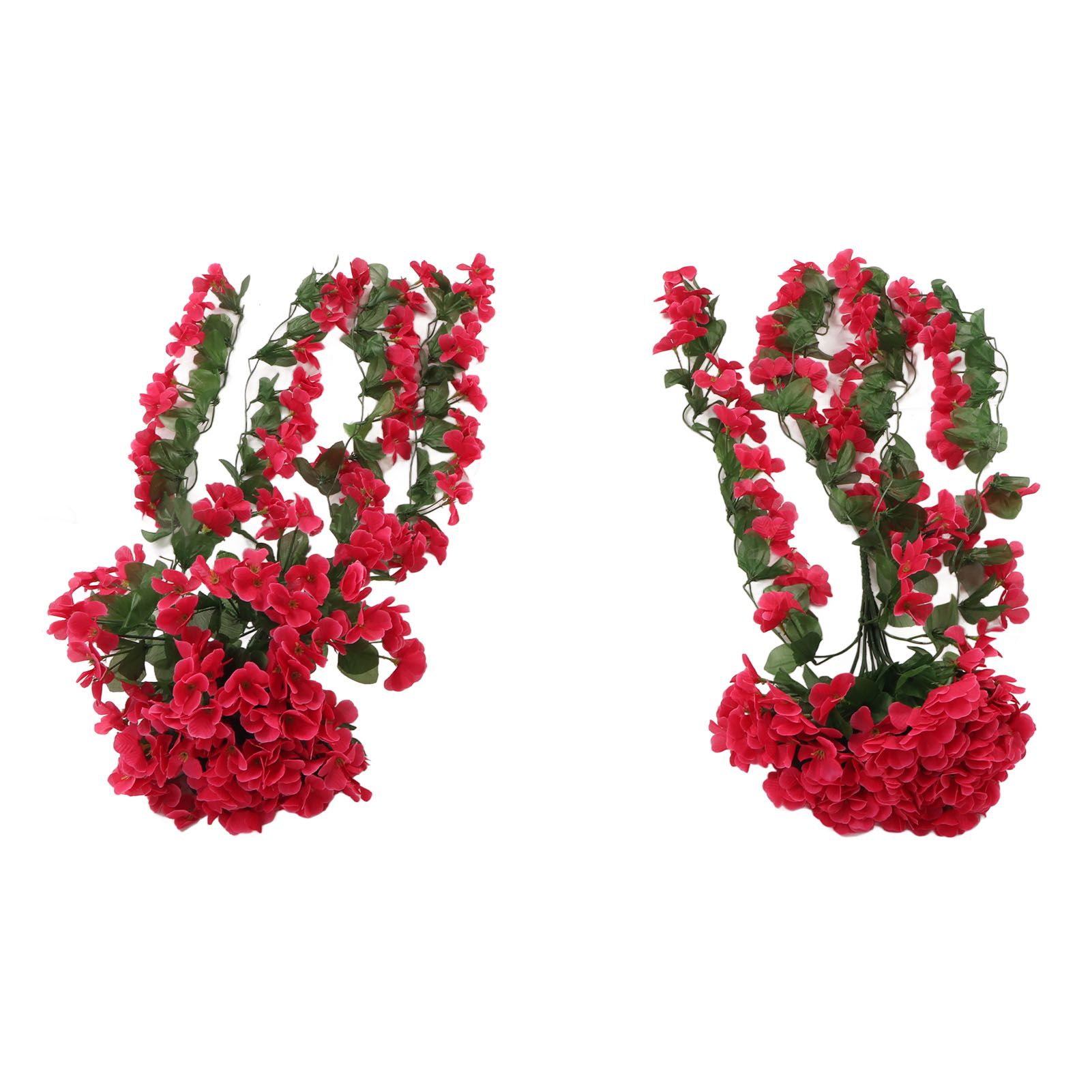 2PCS Artificial Violet Hanging Flowers Simulation Plastic Fake Plants for view 7