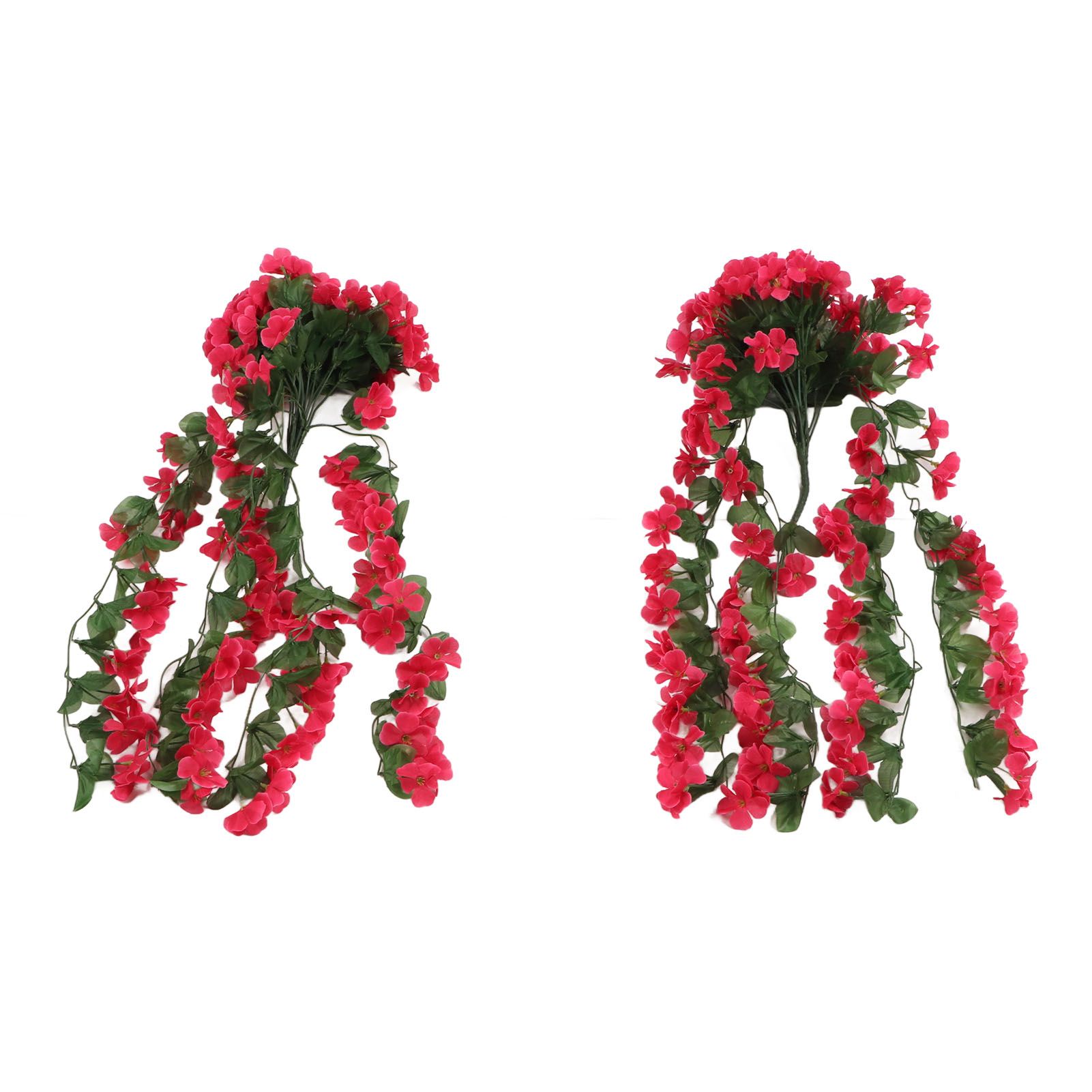 2PCS Artificial Violet Hanging Flowers Simulation Plastic Fake Plants for view 9