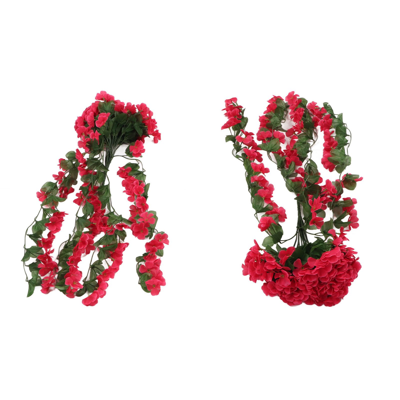 2PCS Artificial Violet Hanging Flowers Simulation Plastic Fake Plants for view 10