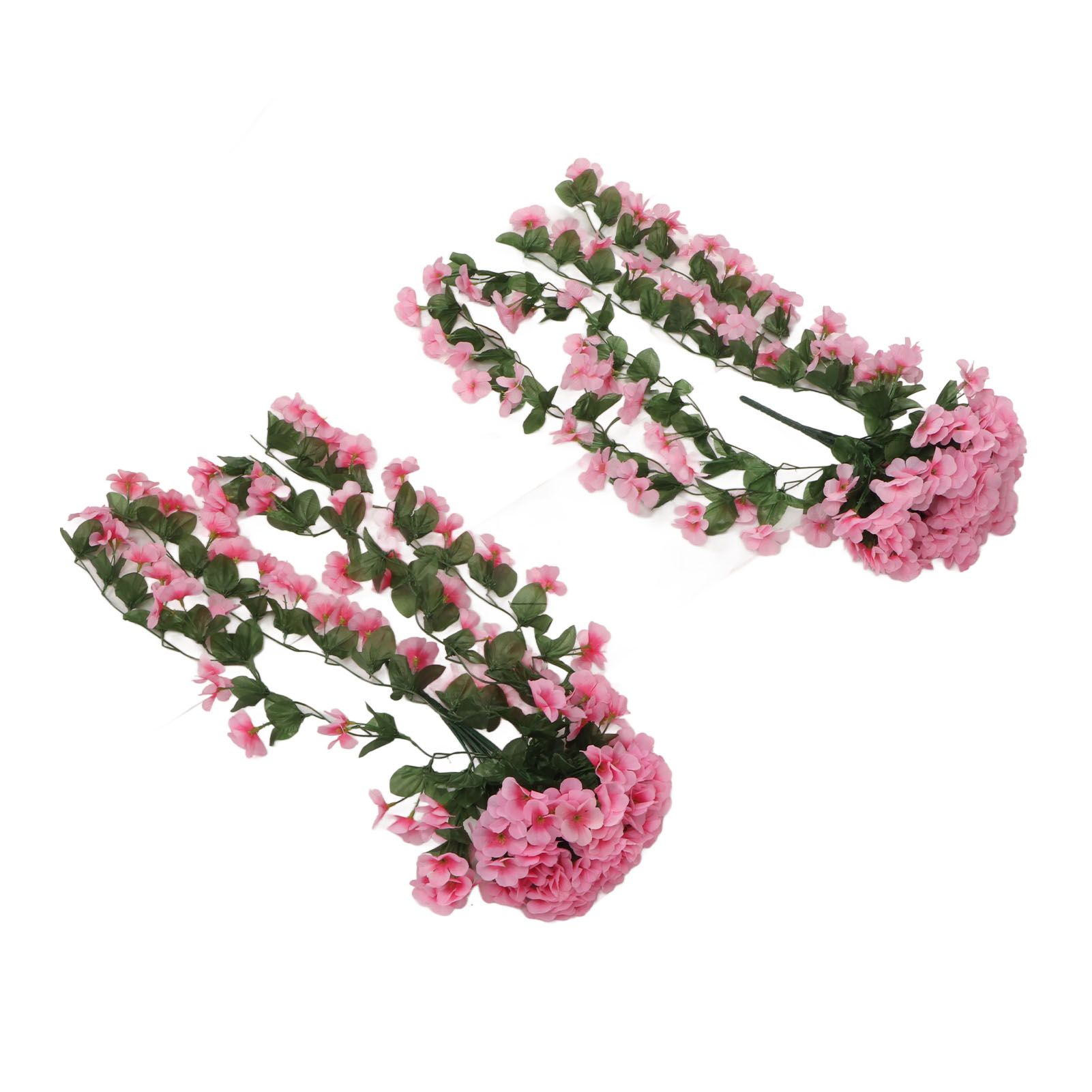 2PCS Artificial Violet Hanging Flowers Simulation Plastic Fake Plants for view 3