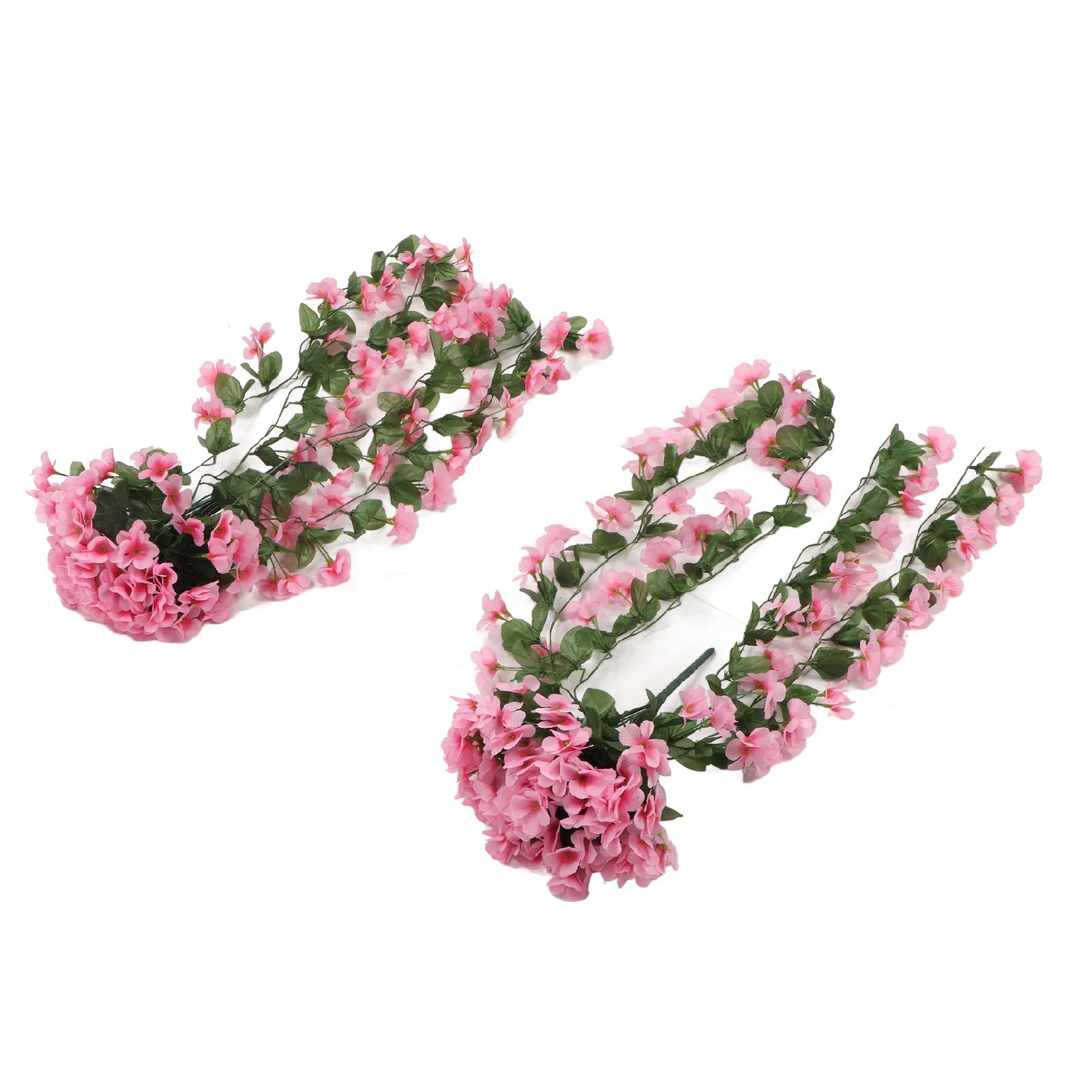 2PCS Artificial Violet Hanging Flowers Simulation Plastic Fake Plants for view 4