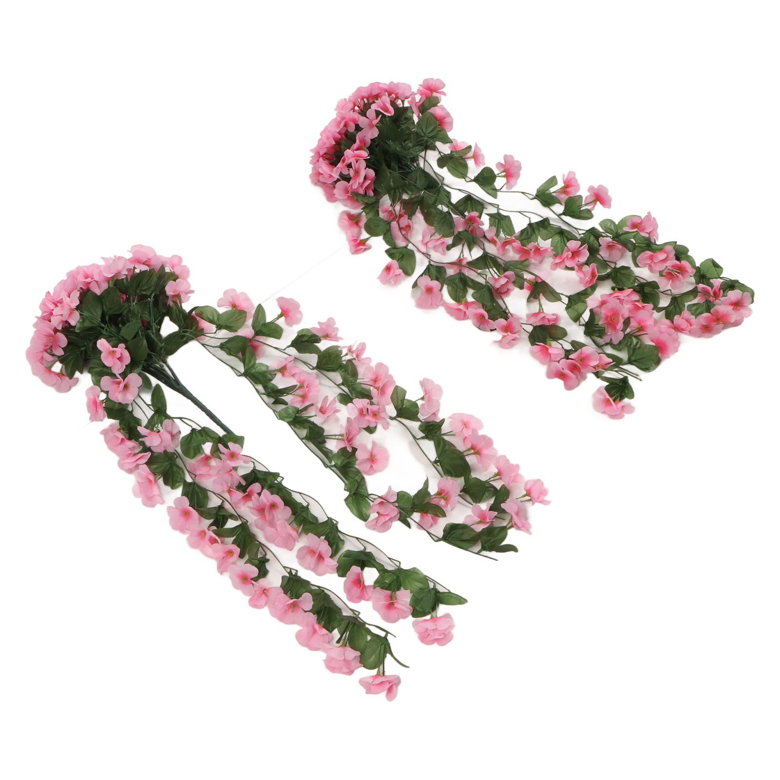 2PCS Artificial Violet Hanging Flowers Simulation Plastic Fake Plants for view 5