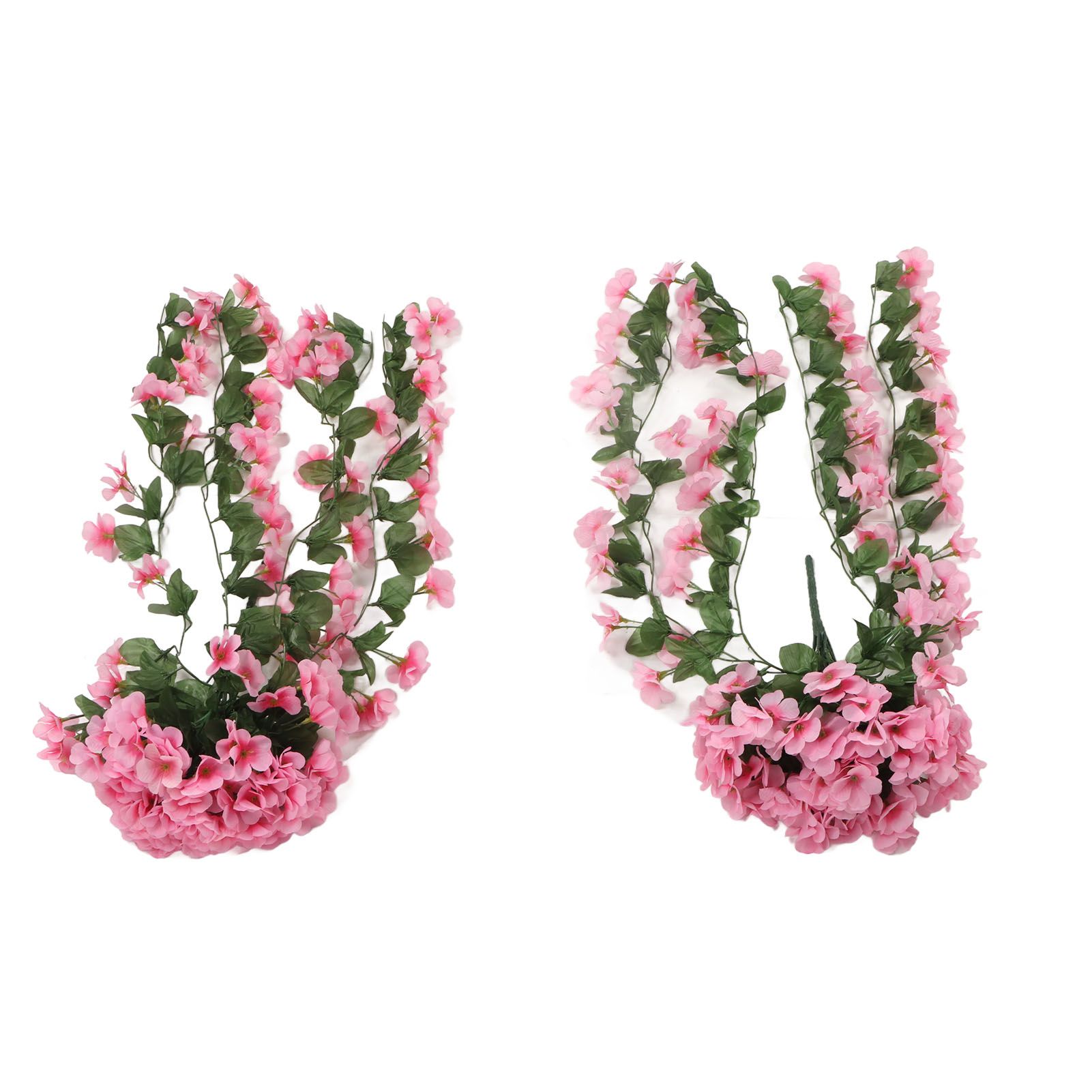 2PCS Artificial Violet Hanging Flowers Simulation Plastic Fake Plants for view 7