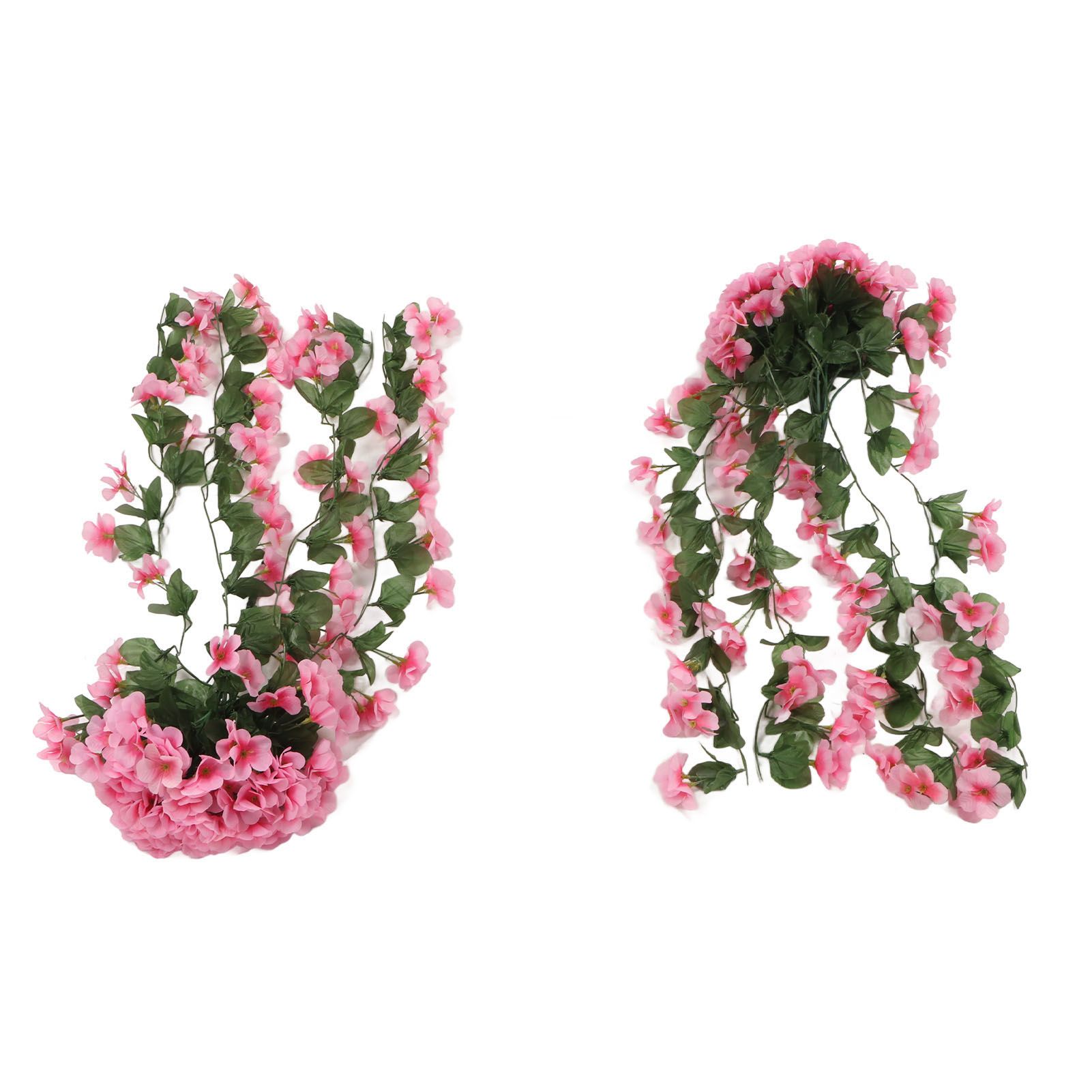 2PCS Artificial Violet Hanging Flowers Simulation Plastic Fake Plants for view 10