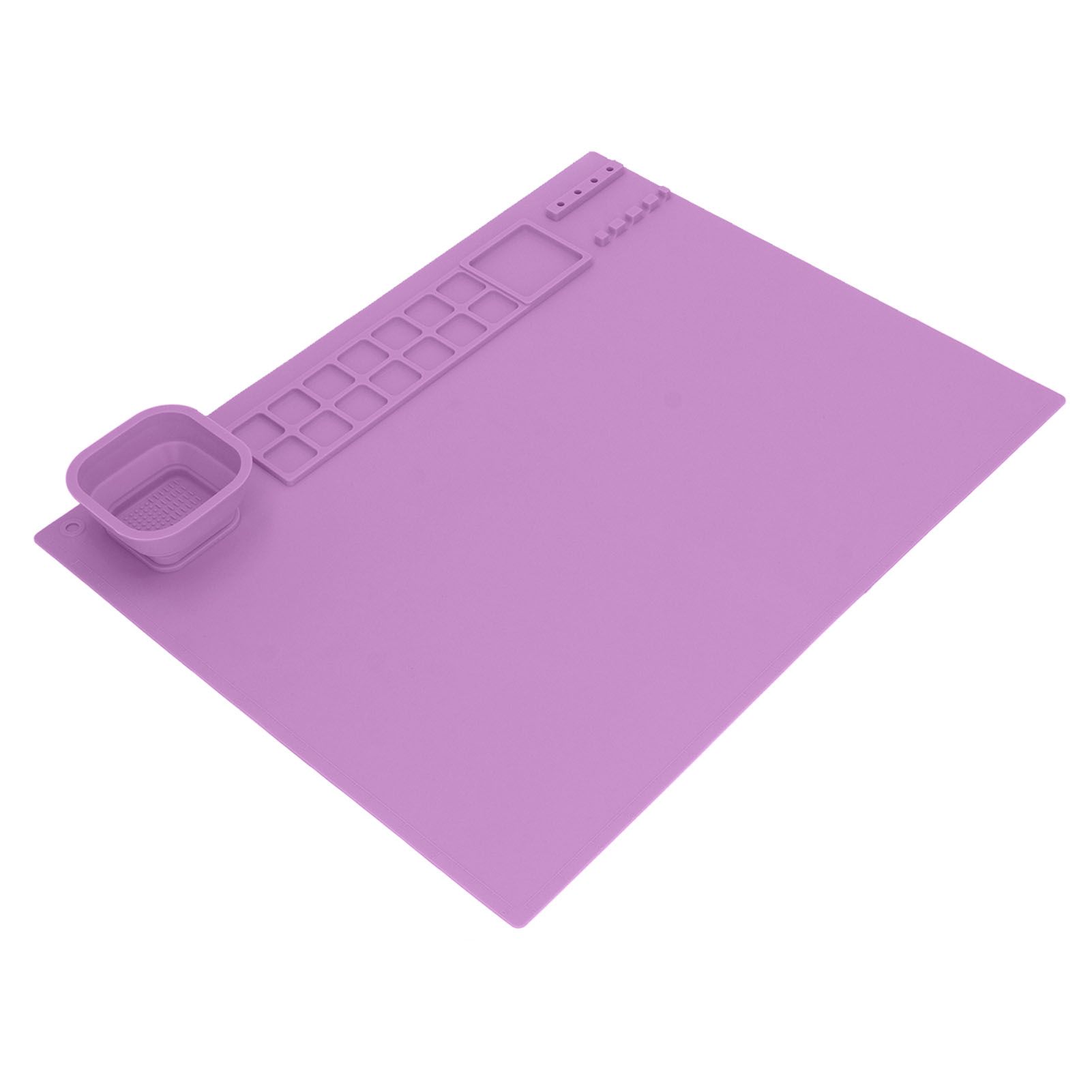 Silicone Painting Mat with Cup DIY Cultivate Artistic Talent Easy To Wipe