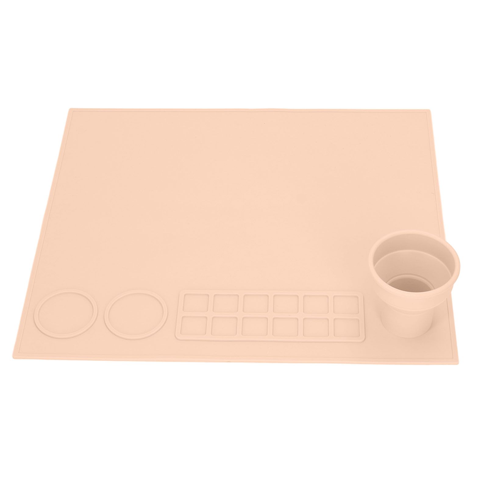 Silicone Painting Mat Prevent Slip Thick Large Kids Craft Art Mat with Cup for view 2