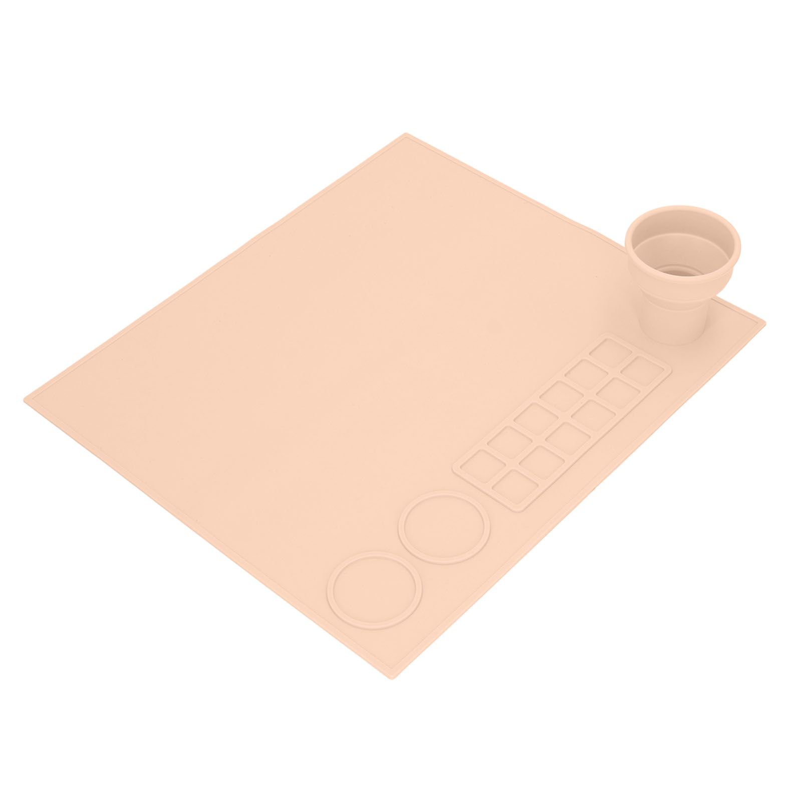 Silicone Painting Mat Prevent Slip Thick Large Kids Craft Art Mat with Cup for view 3