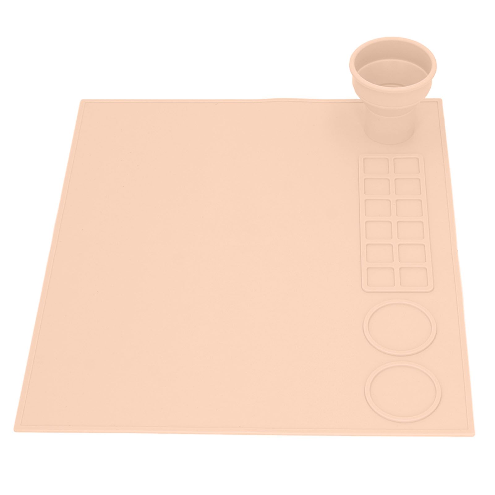 Silicone Painting Mat Prevent Slip Thick Large Kids Craft Art Mat with Cup for view 4