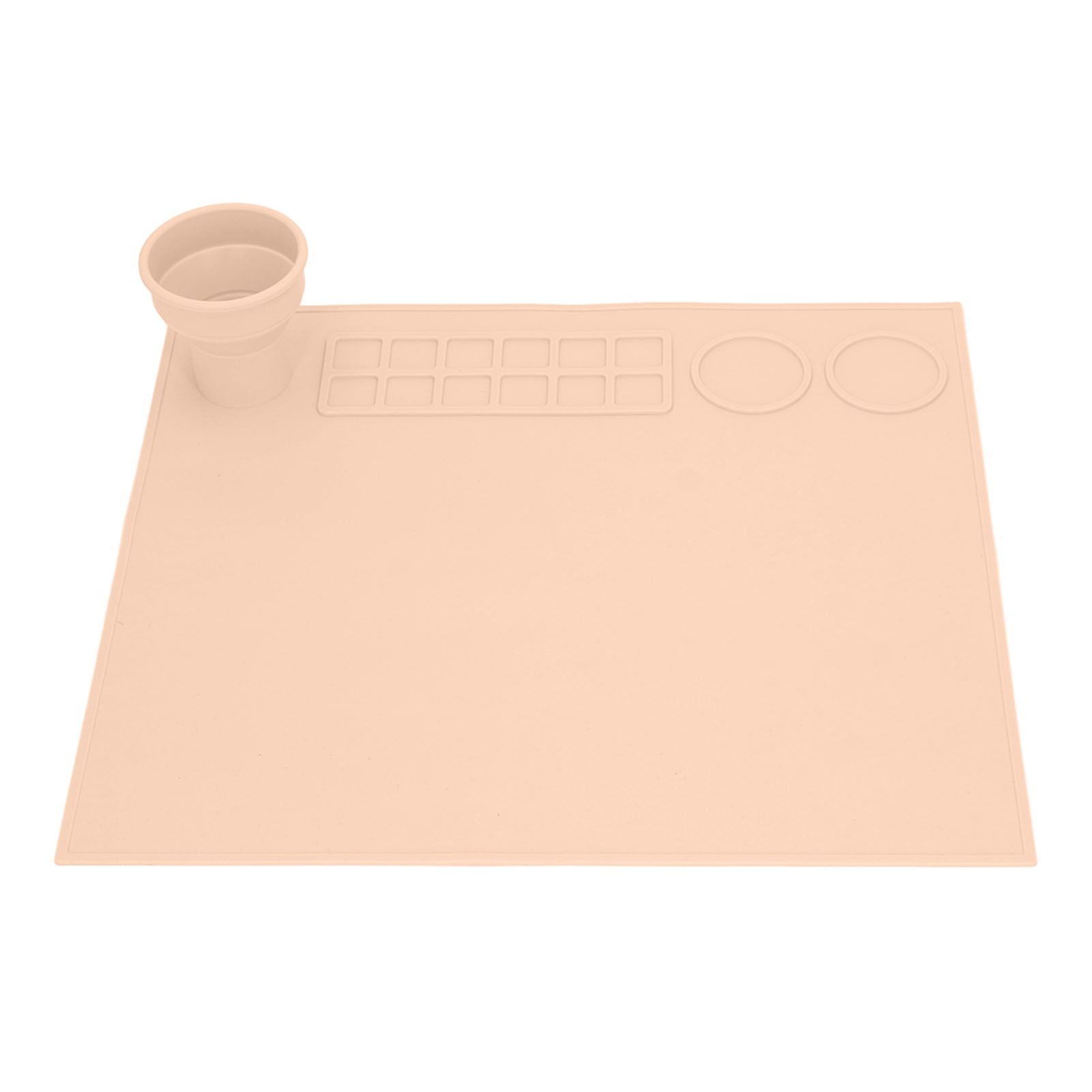 Silicone Painting Mat Prevent Slip Thick Large Kids Craft Art Mat with Cup for view 6