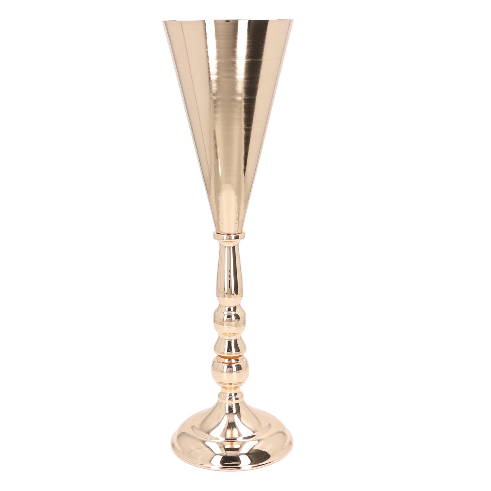 Golden Iron Vase European Style Exquisite Decorative Vintage Flower Vase for view 2