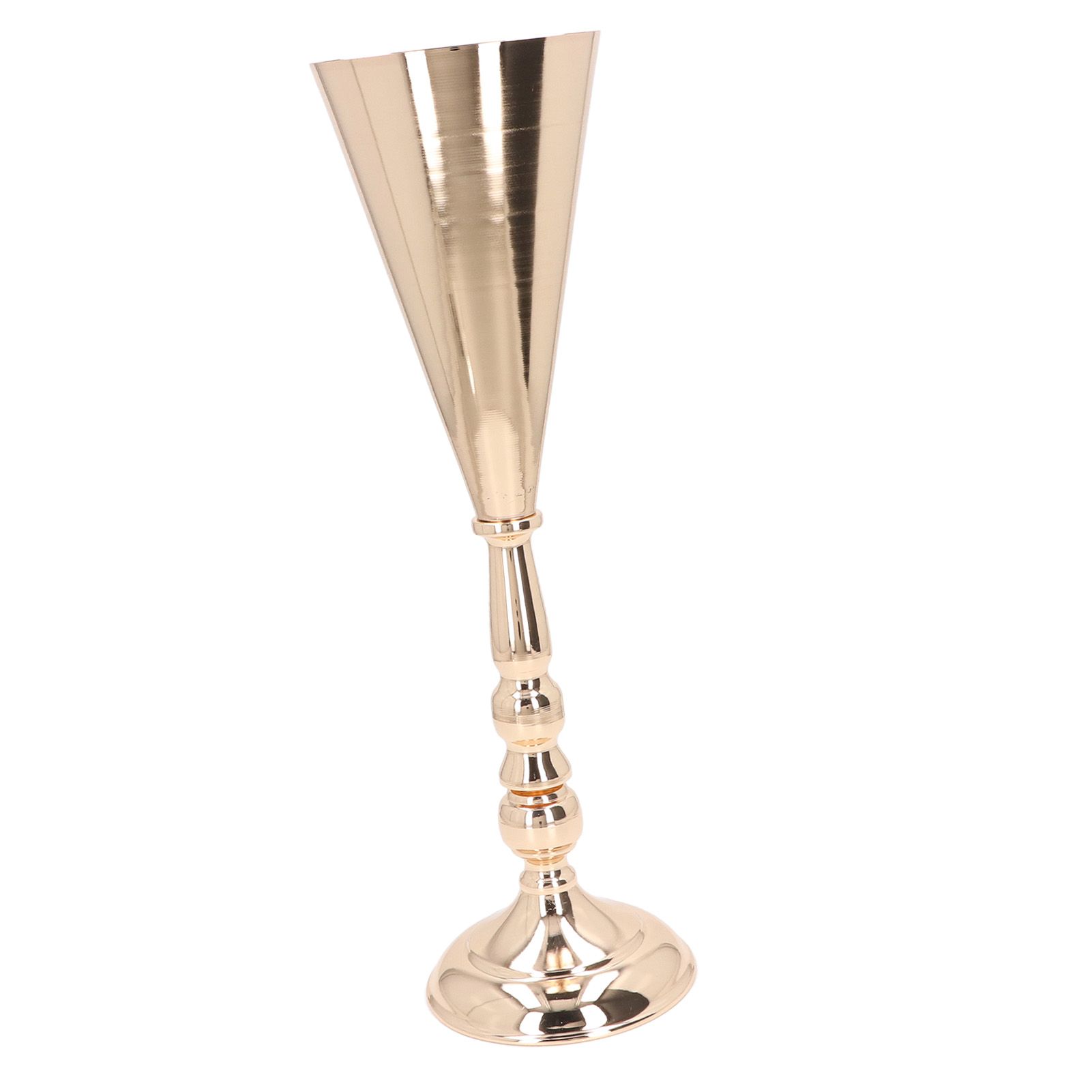 Golden Iron Vase European Style Exquisite Decorative Vintage Flower Vase for view 8