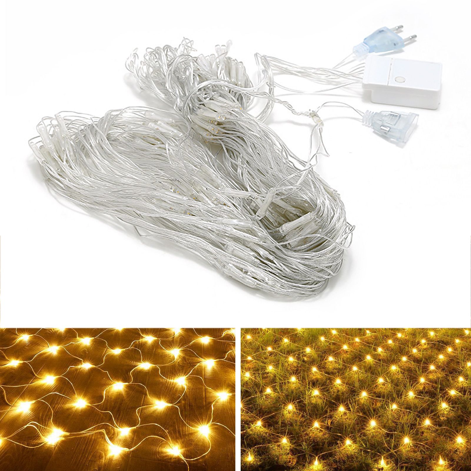 Net Mesh String LED Lights 4.9x4.9ft Waterproof Outdoor Christmas Net Lights view 3