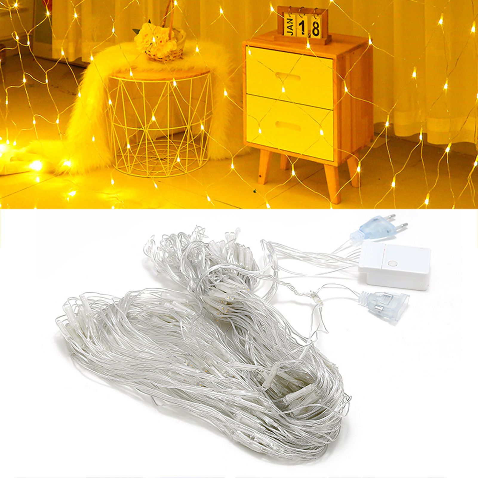 Net Mesh String LED Lights 4.9x4.9ft Waterproof Outdoor Christmas Net Lights view 4