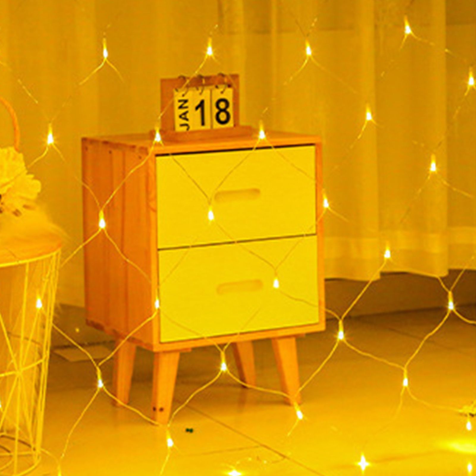 Net Mesh String LED Lights 4.9x4.9ft Waterproof Outdoor Christmas Net Lights view 6