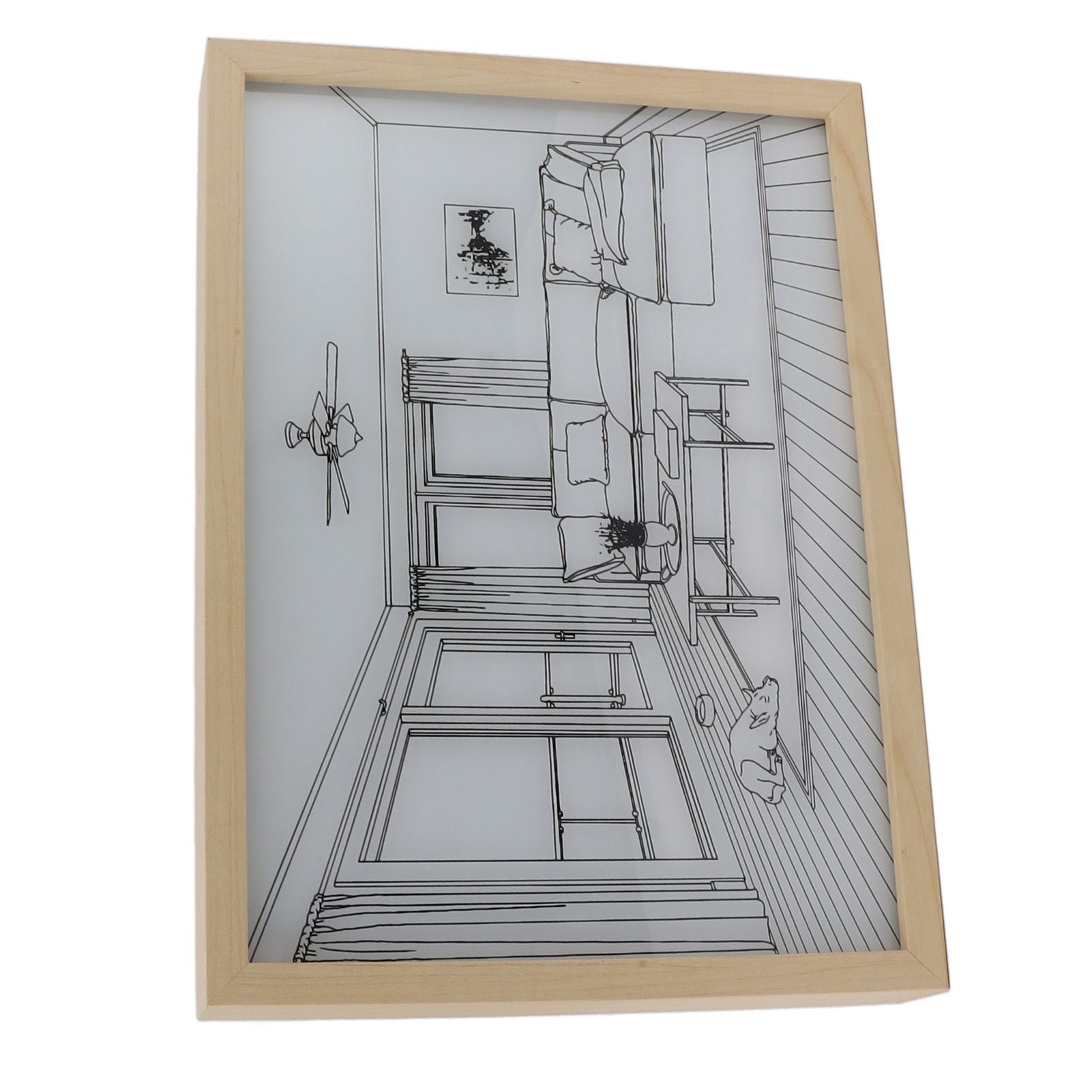 LED Illuminated Wall Art Lighted Decor Light Shadow Photo Frame Painting 3 view 9