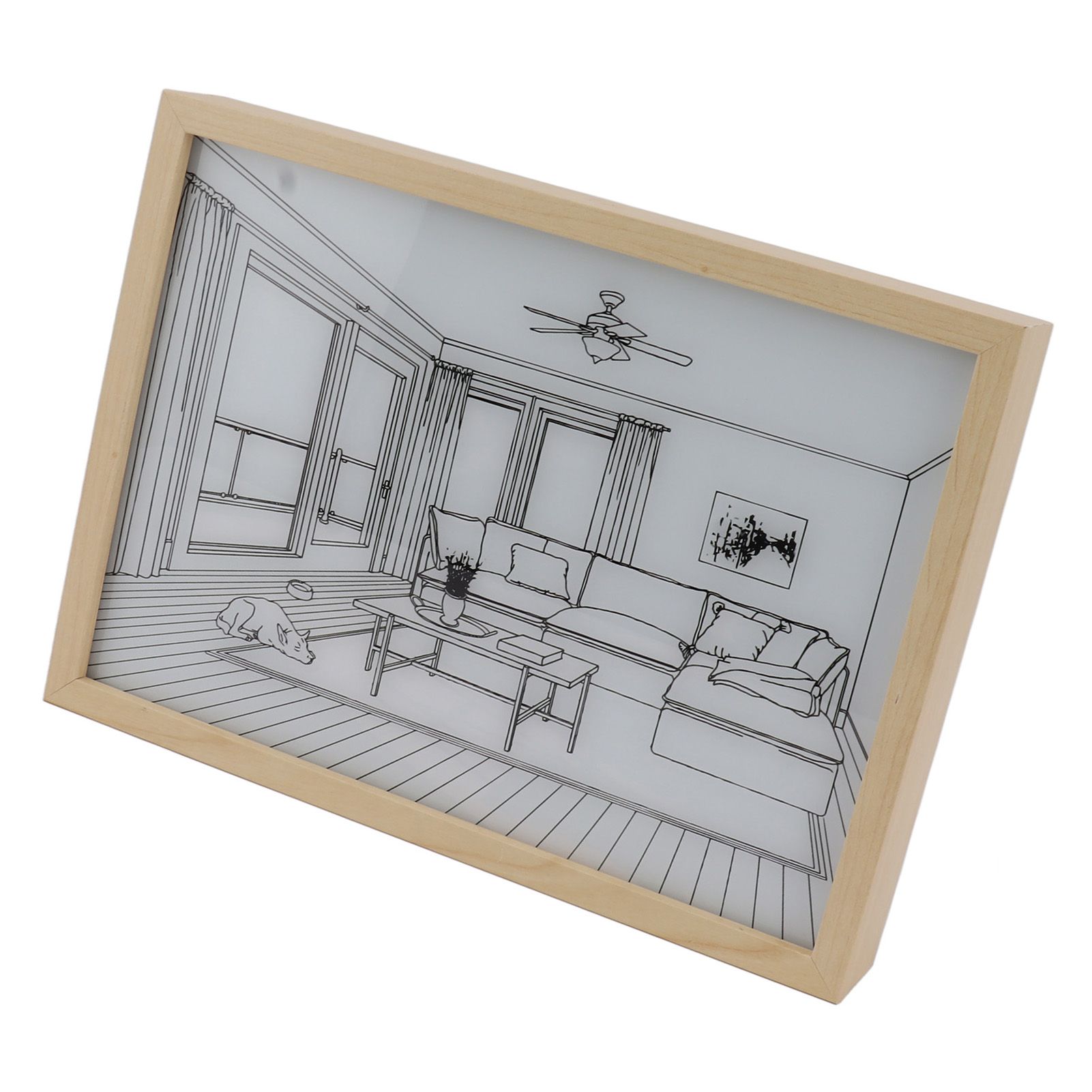 LED Illuminated Wall Art Lighted Decor Light Shadow Photo Frame Painting 3 view 10