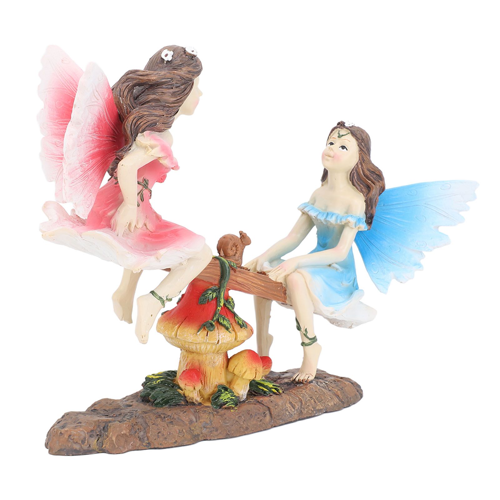 Fairy Statue Ornament Seesaw Figure Resin Realistic Figurine Decoration for view 7