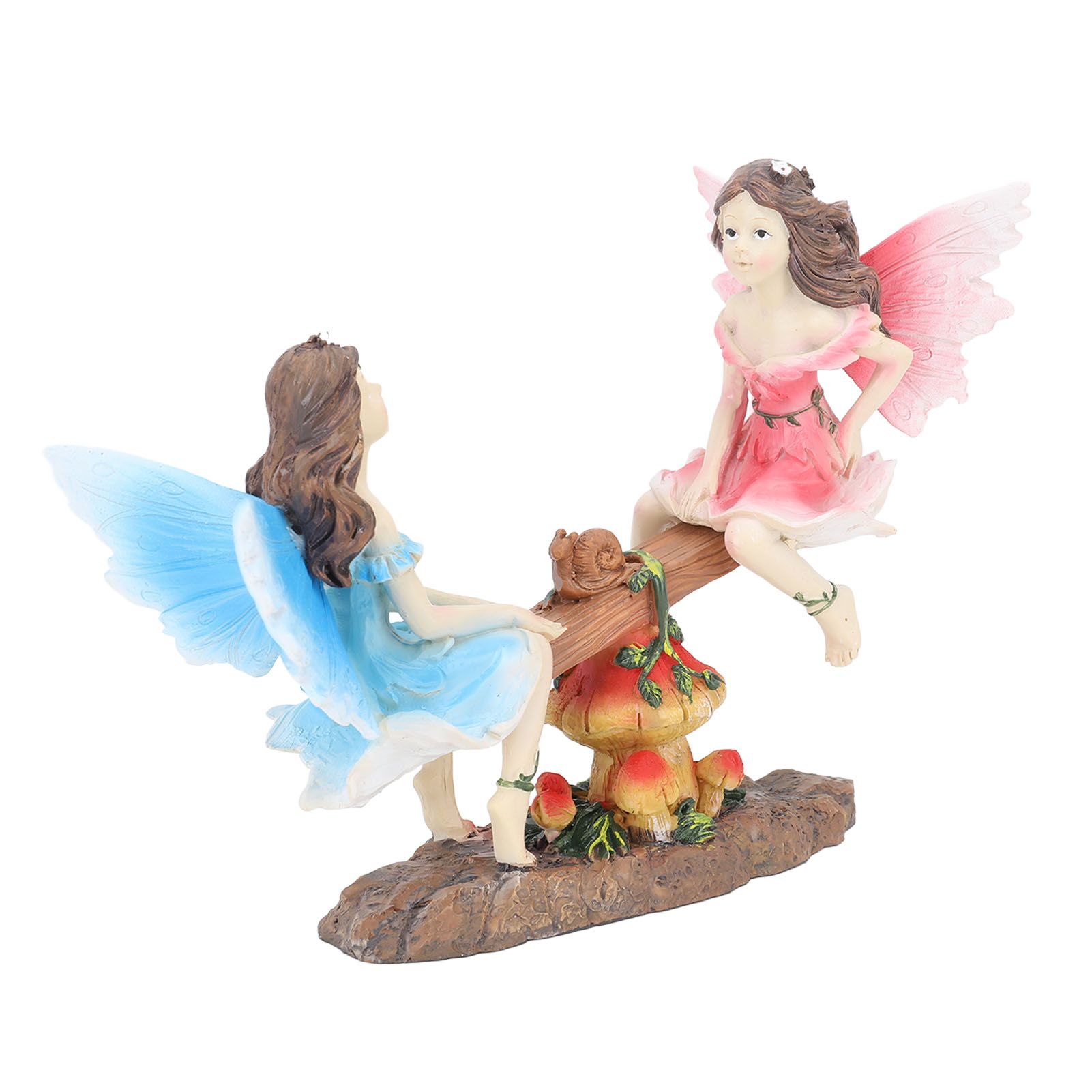 Fairy Statue Ornament Seesaw Figure Resin Realistic Figurine Decoration for view 9