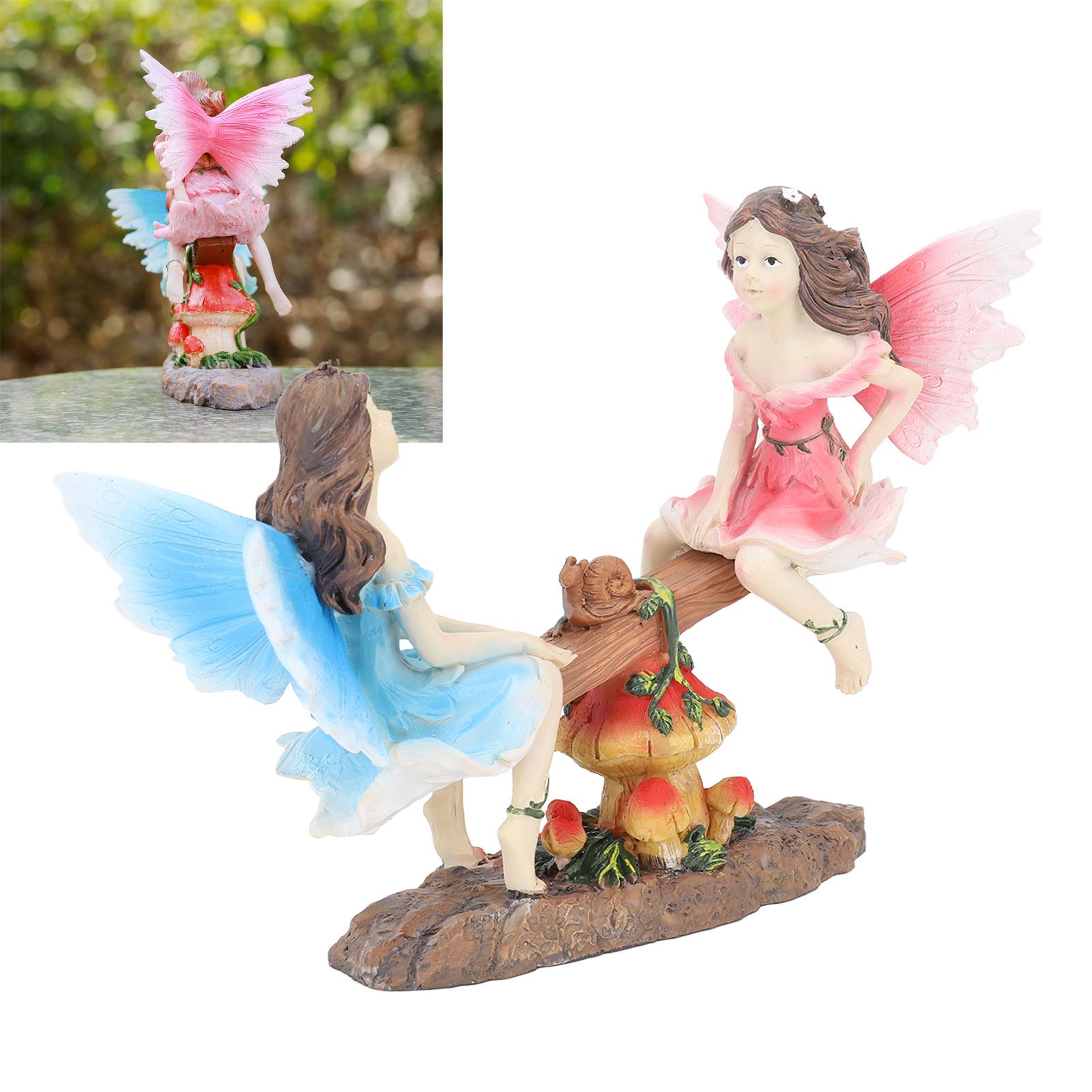 Fairy Statue Ornament Seesaw Figure Resin Realistic Figurine Decoration for view 11