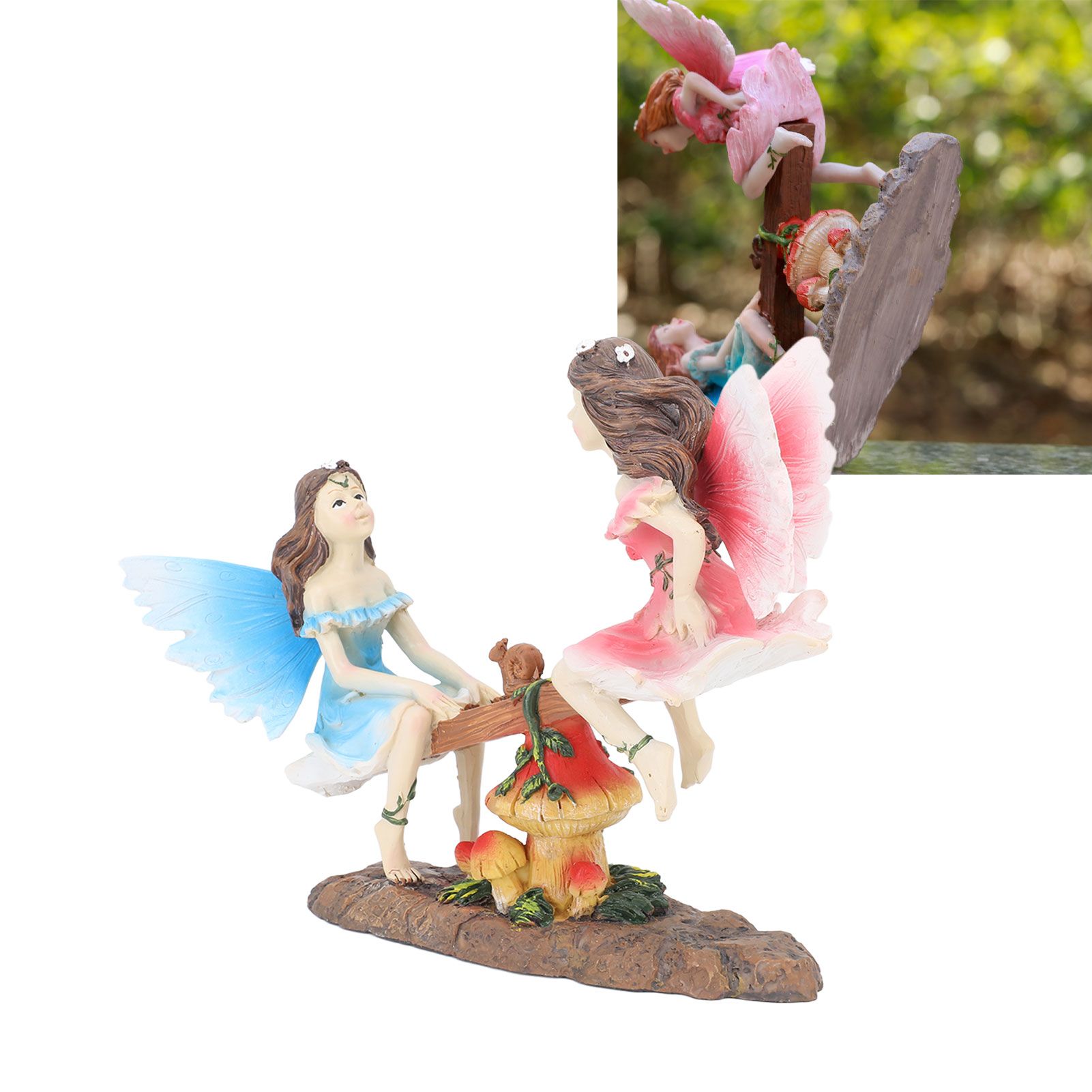 Fairy Statue Ornament Seesaw Figure Resin Realistic Figurine Decoration for view 12