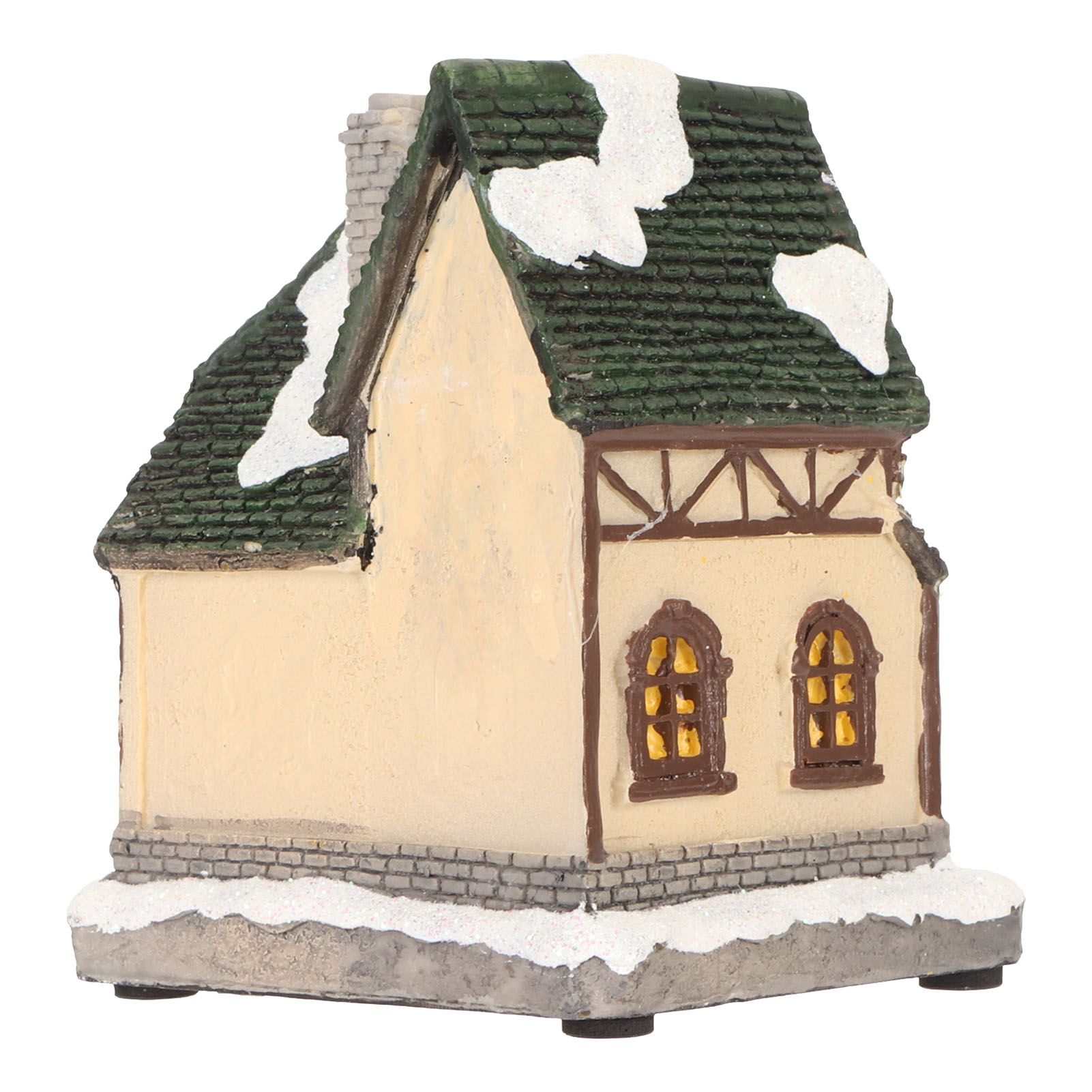 Christmas Village House Vintage Exquisite Landscaping LED Lighted Christmas view 4