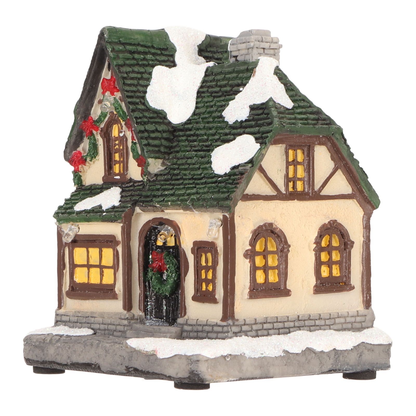 Christmas Village House Vintage Exquisite Landscaping LED Lighted Christmas view 7