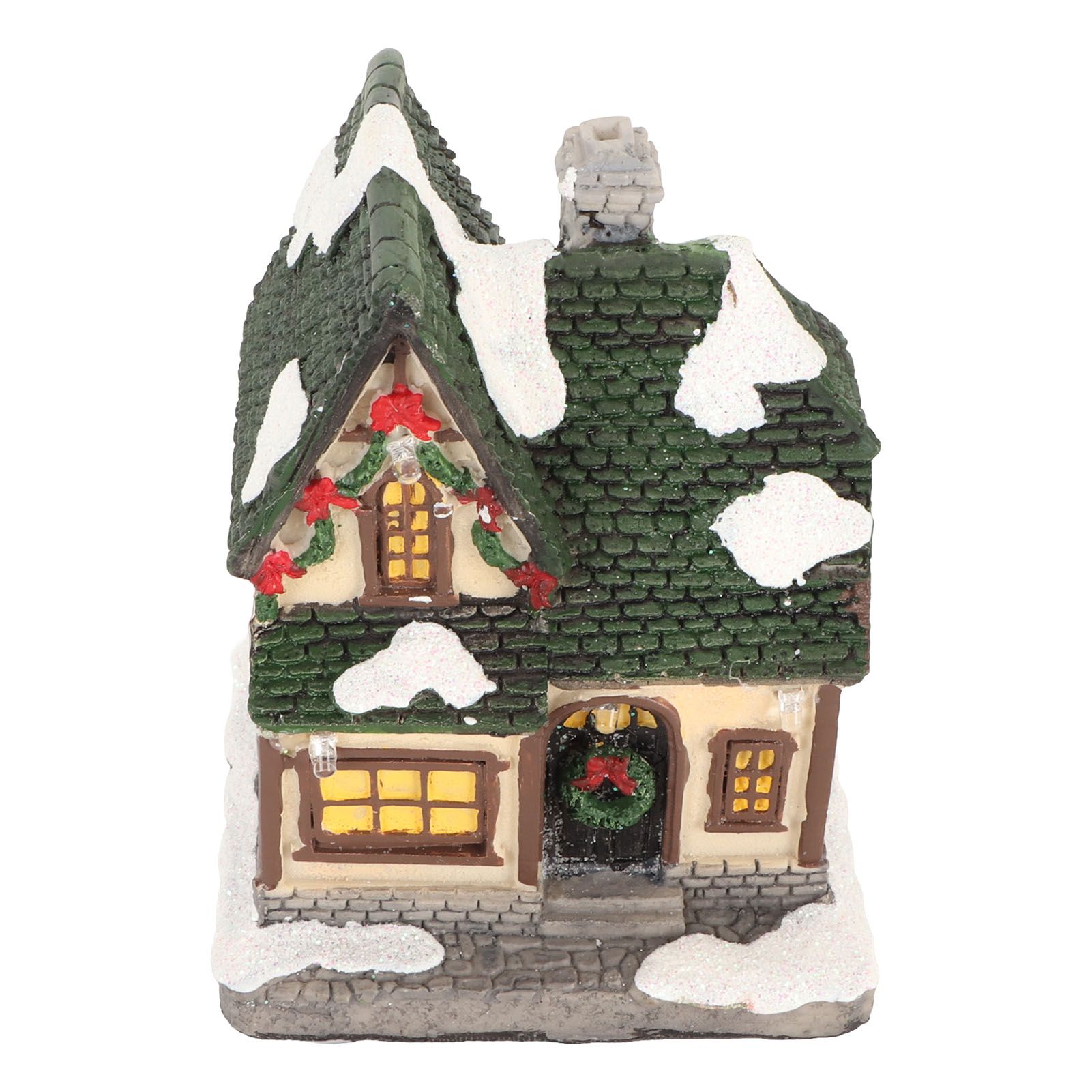 Christmas Village House Vintage Exquisite Landscaping LED Lighted Christmas view 8