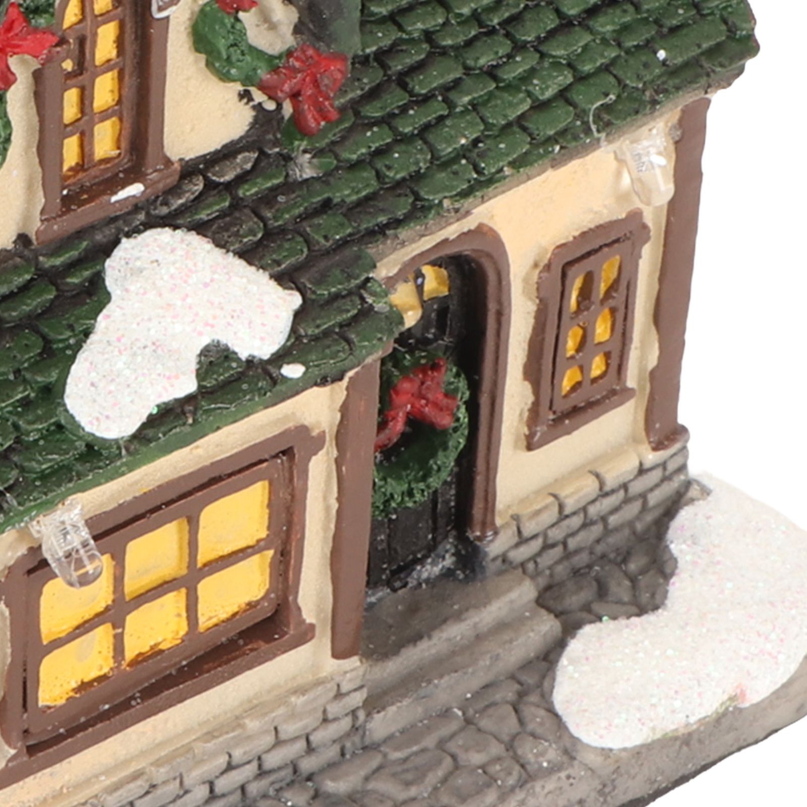 Christmas Village House Vintage Exquisite Landscaping LED Lighted Christmas view 14