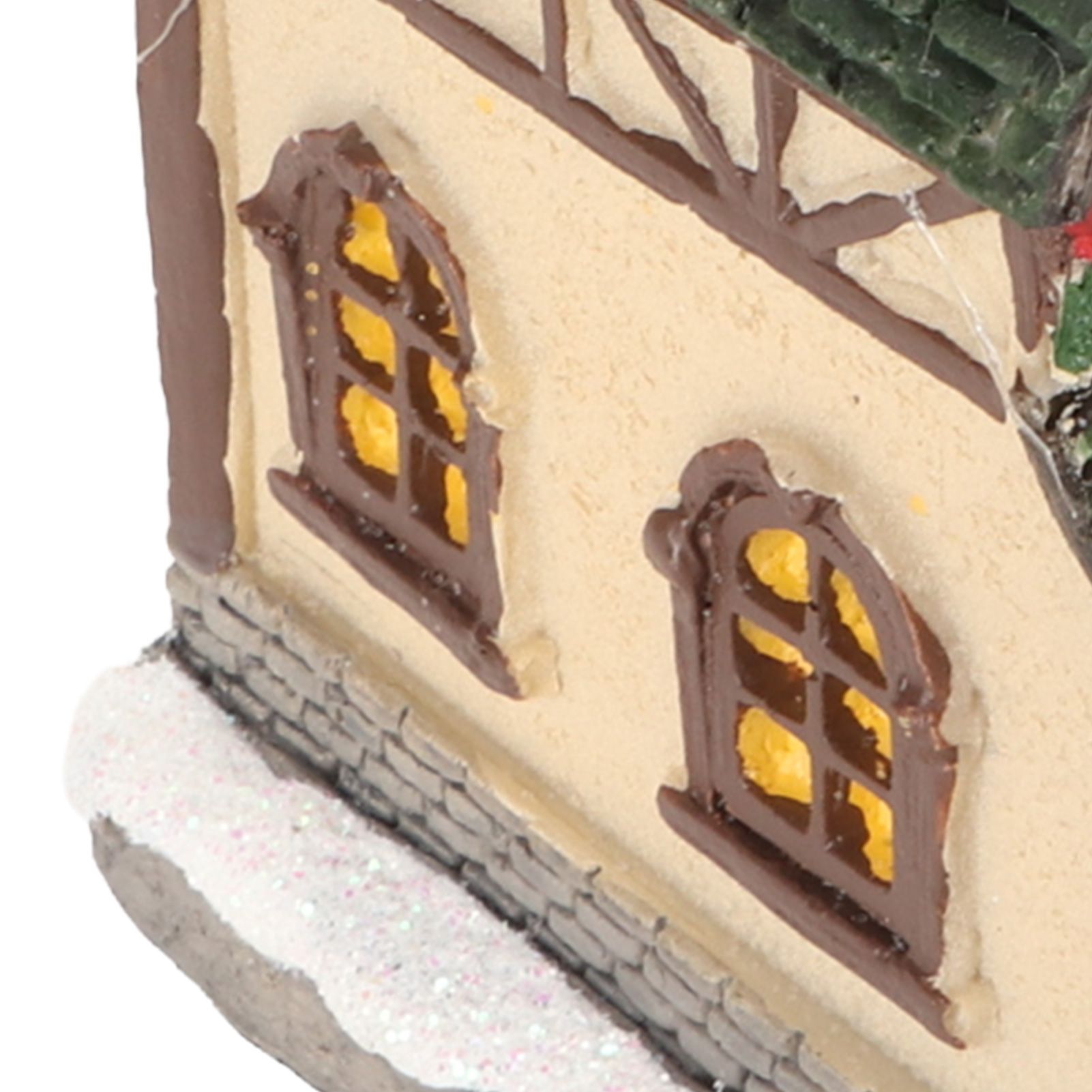 Christmas Village House Vintage Exquisite Landscaping LED Lighted Christmas view 15