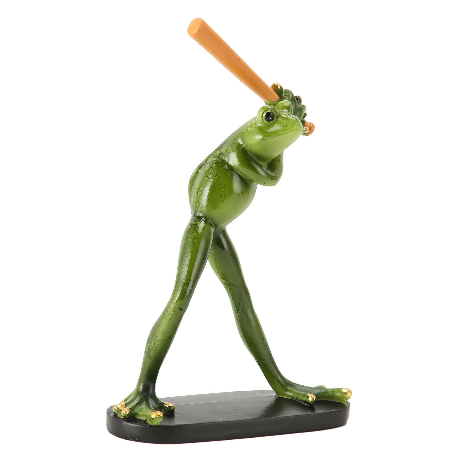 Frog Statue Resin Sports Frog Figurine Decor Sculpture Statue Crafts for view 3